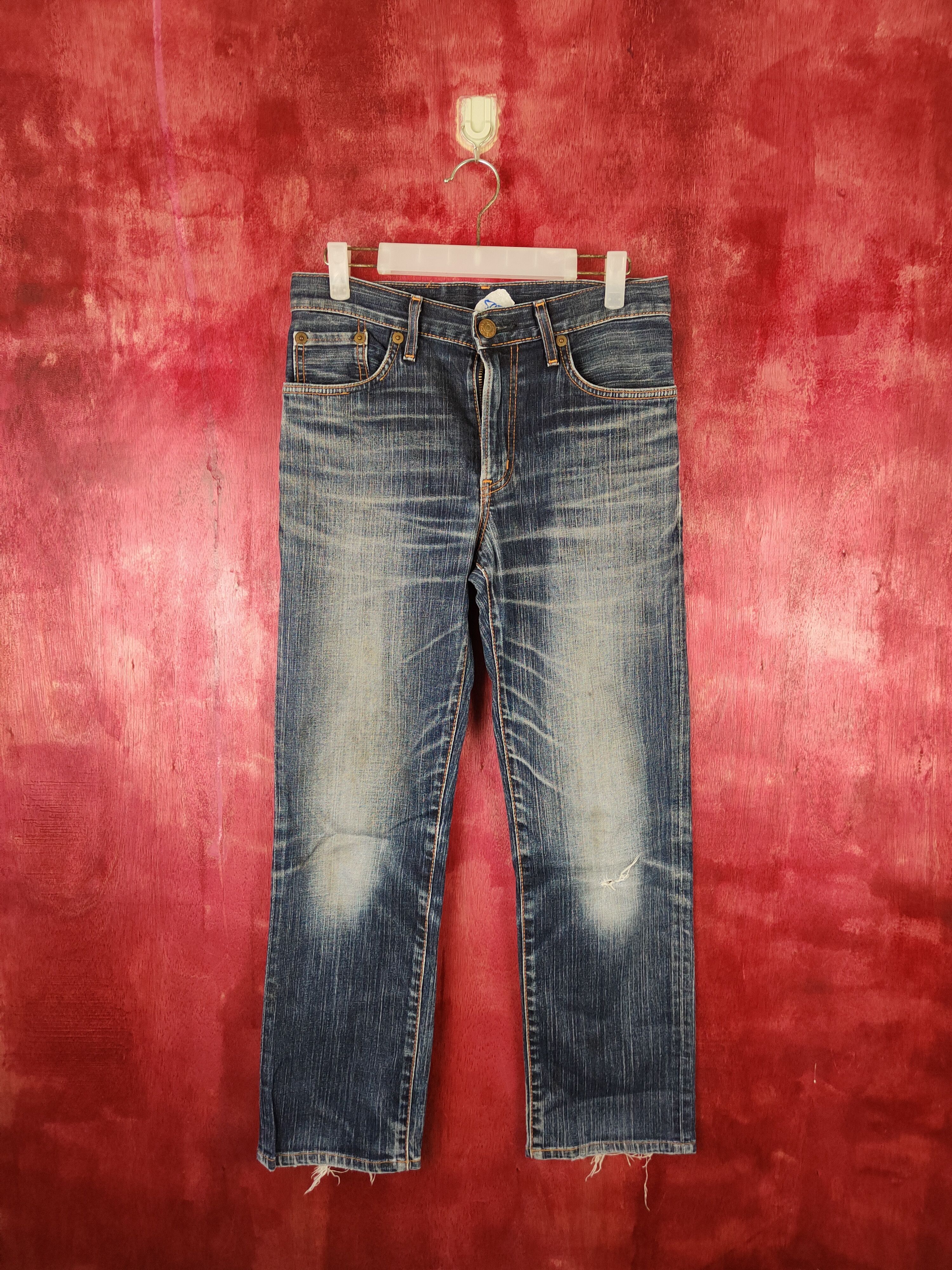 Edwin × Japanese Brand DL Edwin Dark Blue Multi Pocket Tactical Denim #5973 Size 29" - 1 Thumbnail