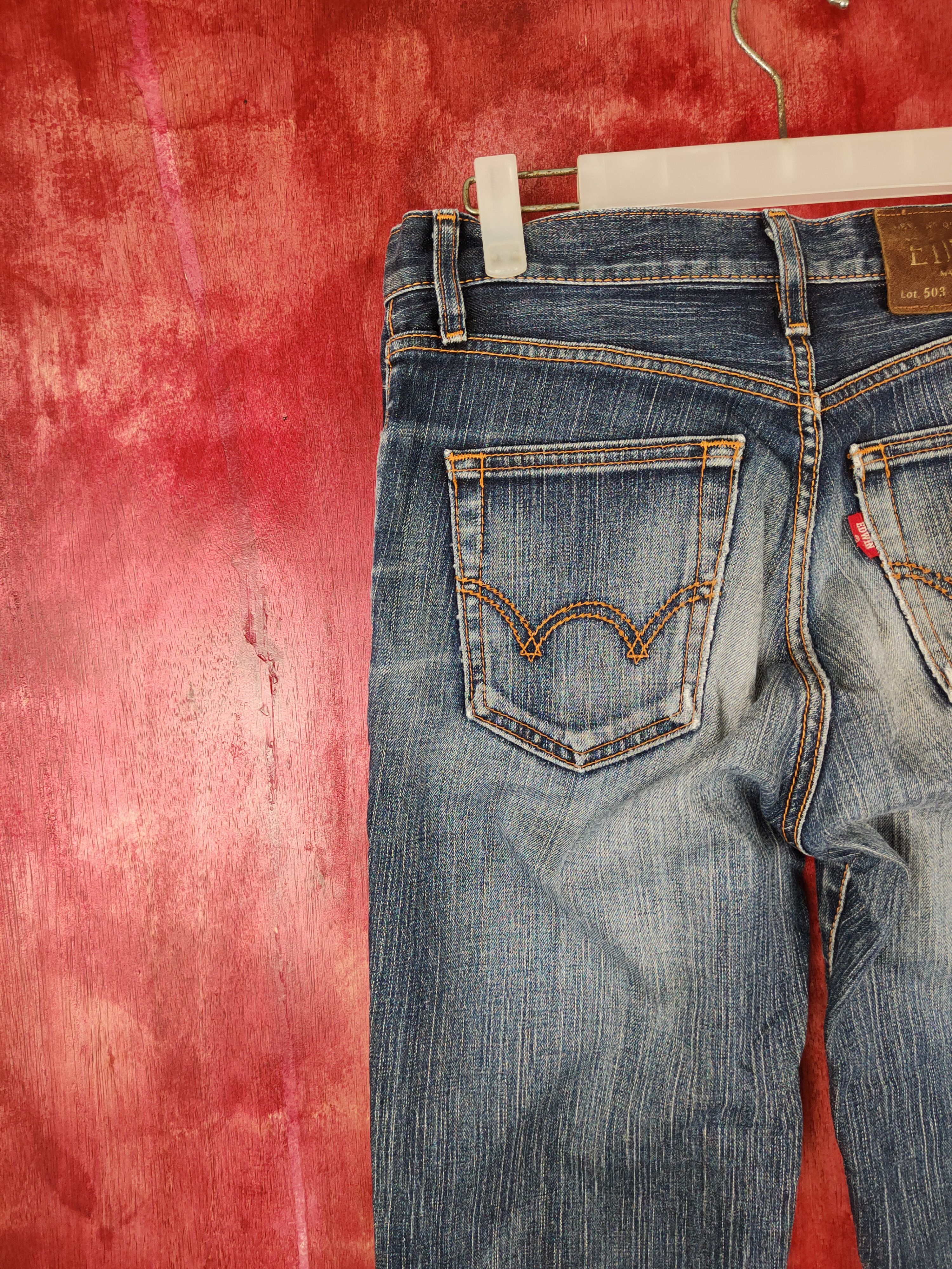 Edwin × Japanese Brand DL Edwin Dark Blue Multi Pocket Tactical Denim #5973 Size 29" - 8 Thumbnail
