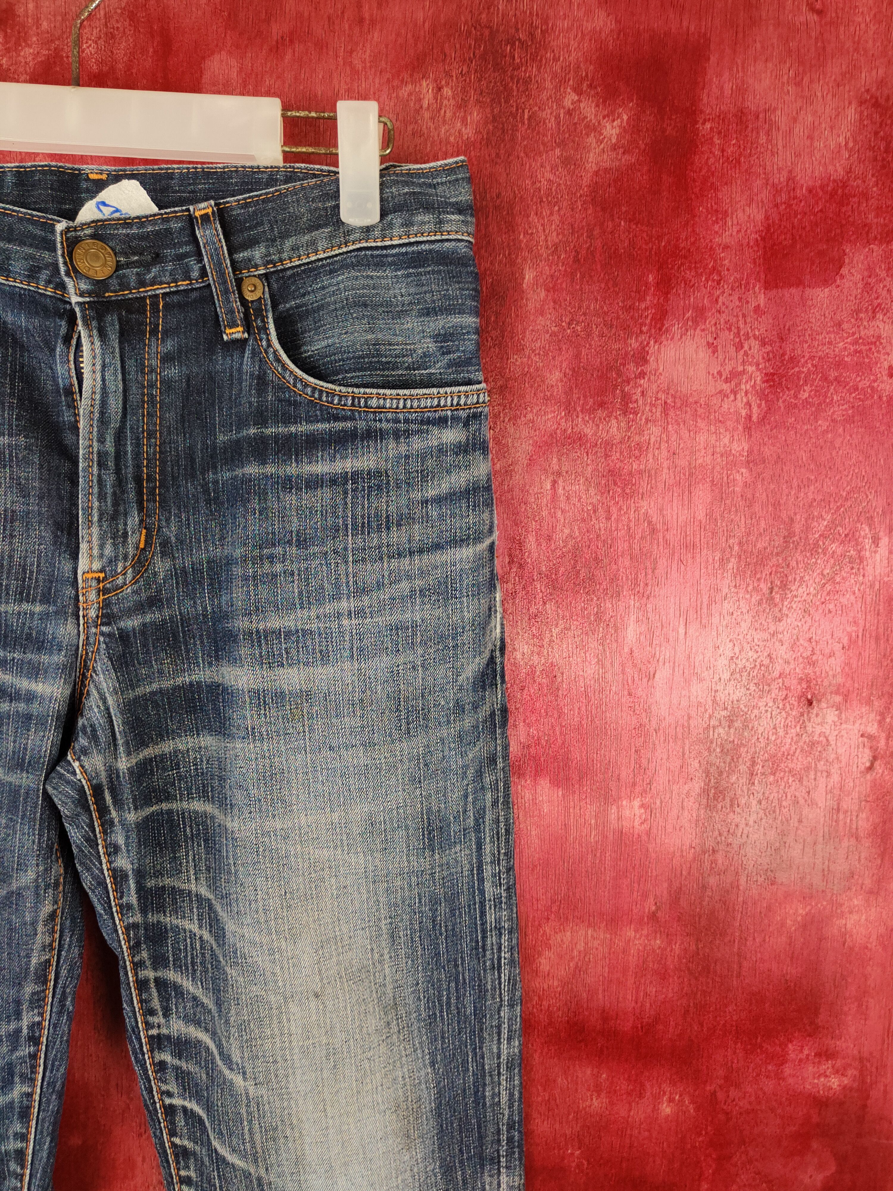 Edwin × Japanese Brand DL Edwin Dark Blue Multi Pocket Tactical Denim #5973 Size 29" - 5 Thumbnail