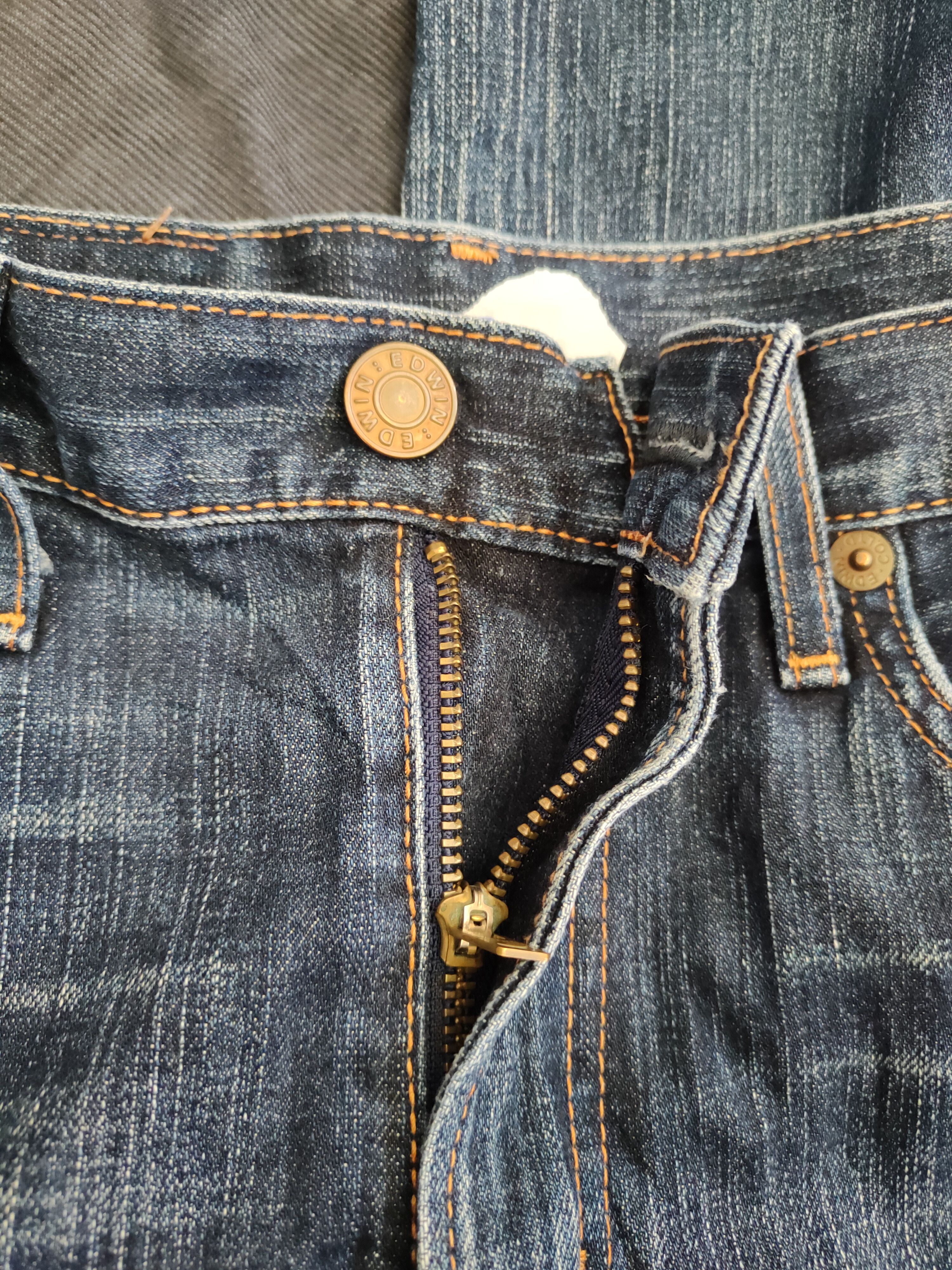 Edwin × Japanese Brand DL Edwin Dark Blue Multi Pocket Tactical Denim #5973 Size 29" - 13 Thumbnail