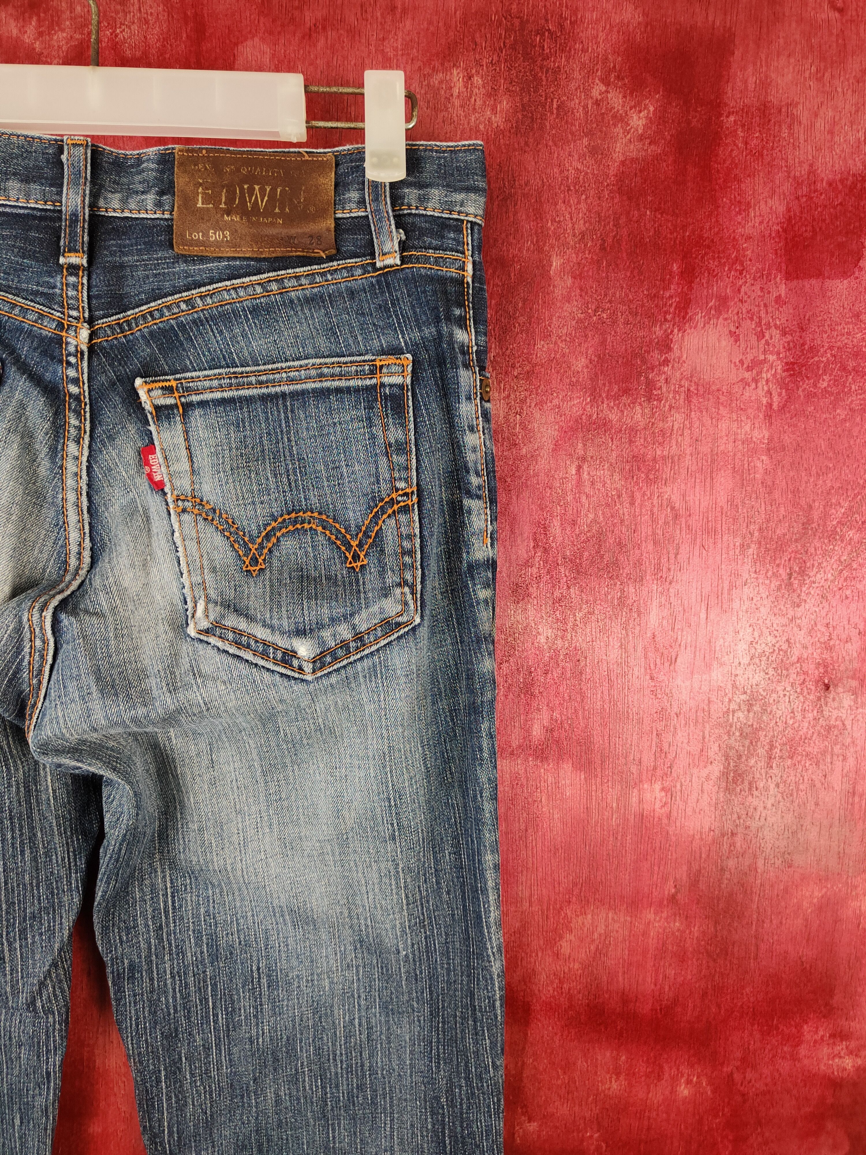 Edwin × Japanese Brand DL Edwin Dark Blue Multi Pocket Tactical Denim #5973 Size 29" - 10 Thumbnail