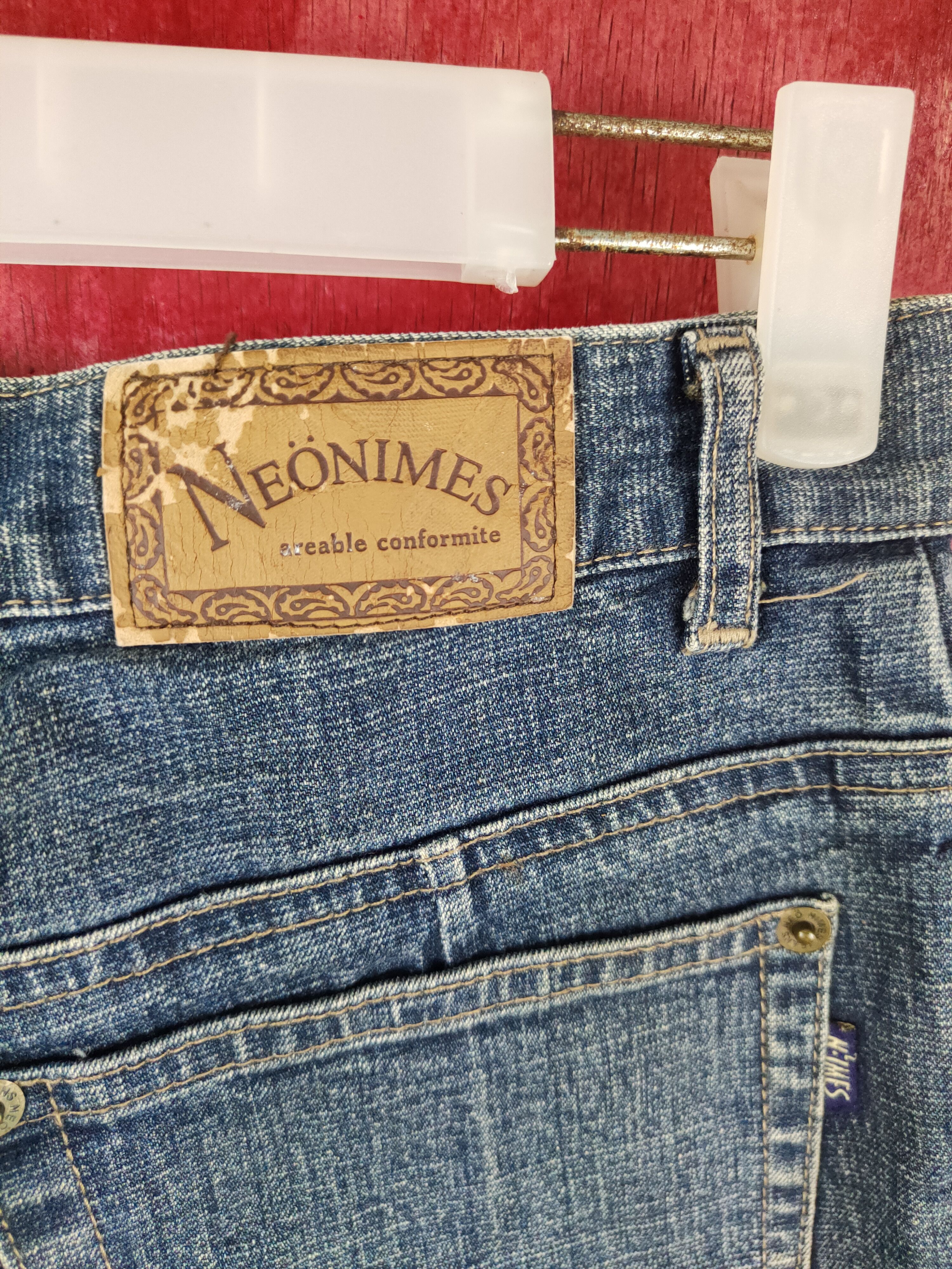 Japanese Brand × Vintage Neonimes Blue jeans distressed Pants Denim #5952 Size 26" / US 2 / IT 38 - 10 Thumbnail
