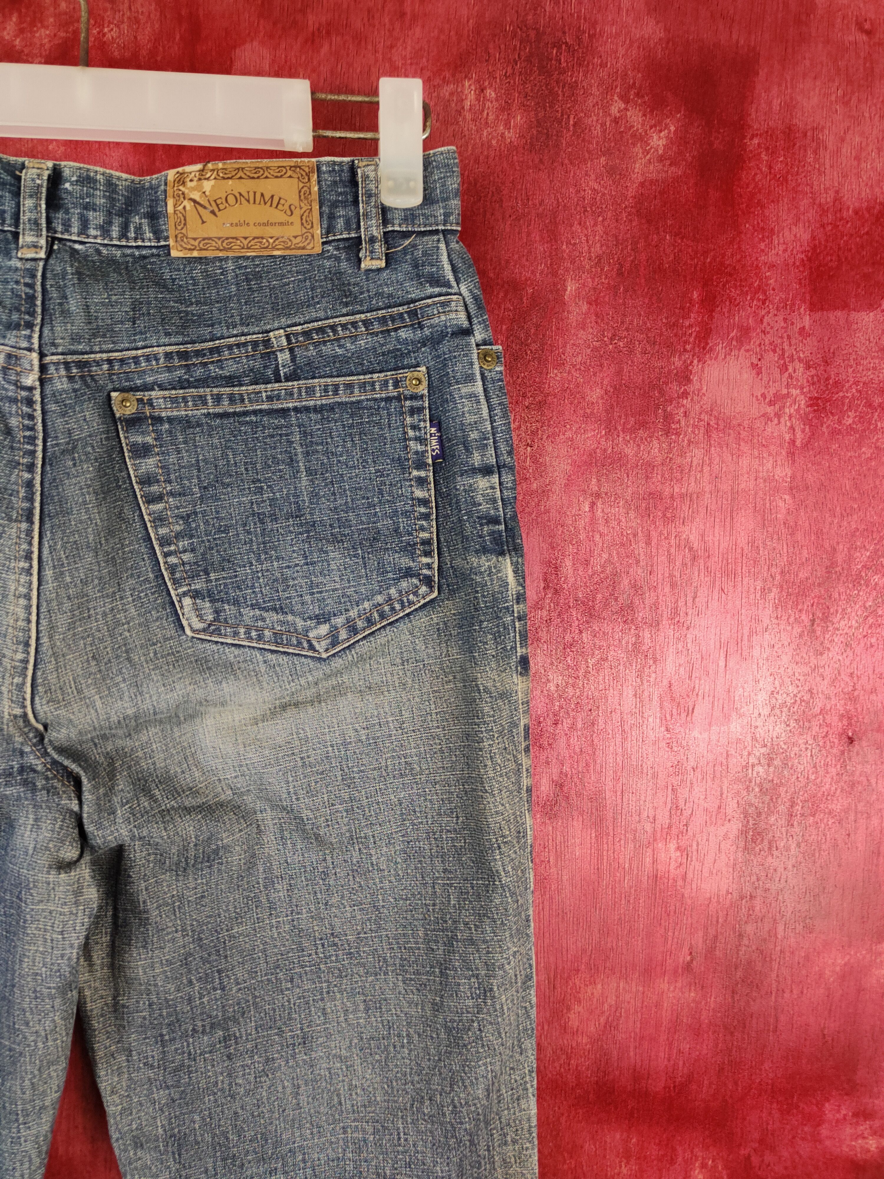 Japanese Brand × Vintage Neonimes Blue jeans distressed Pants Denim #5952 Size 26" / US 2 / IT 38 - 11 Thumbnail