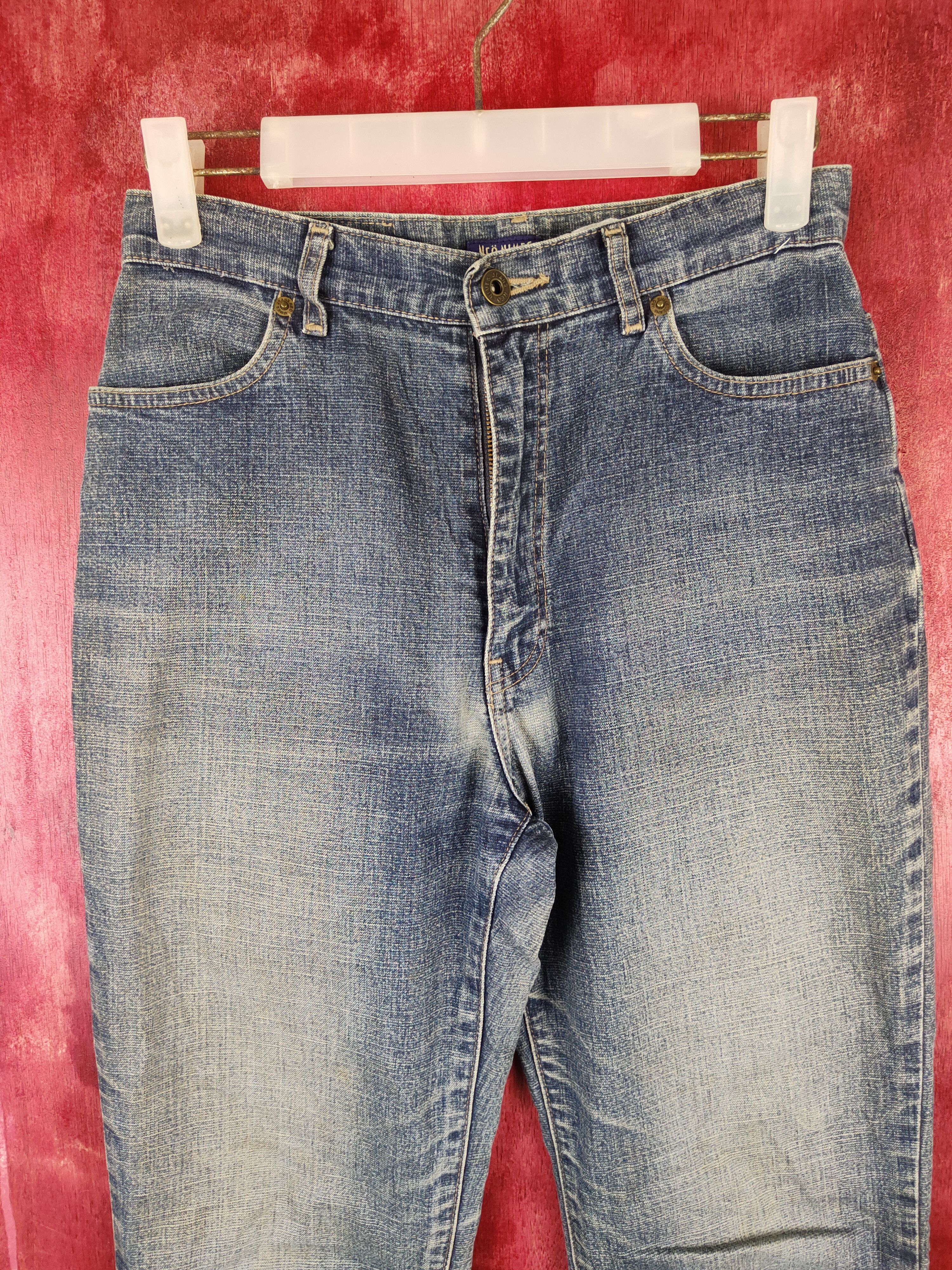 Japanese Brand × Vintage Neonimes Blue jeans distressed Pants Denim #5952 Size 26" / US 2 / IT 38 - 2 Thumbnail