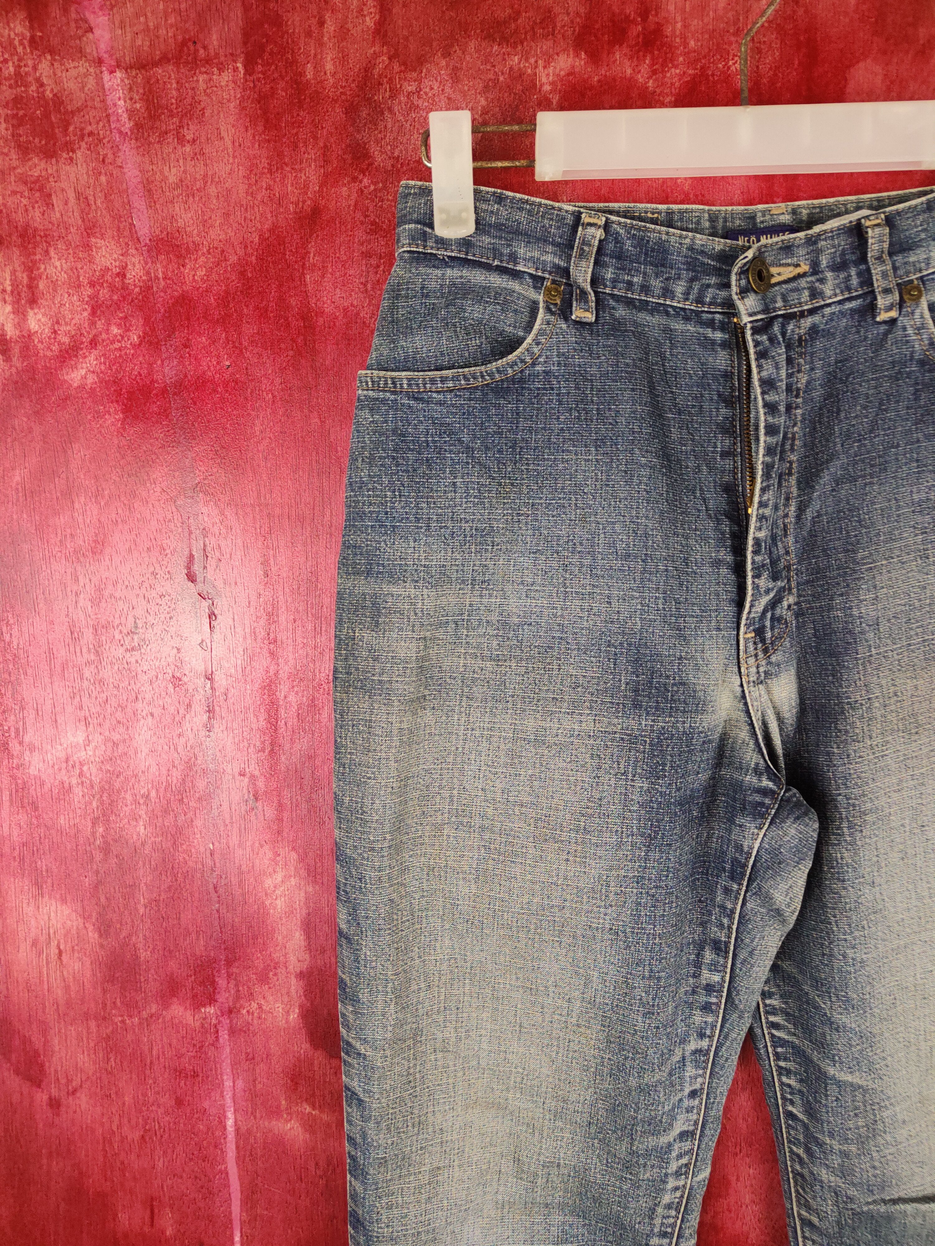 Japanese Brand × Vintage Neonimes Blue jeans distressed Pants Denim #5952 Size 26" / US 2 / IT 38 - 3 Thumbnail