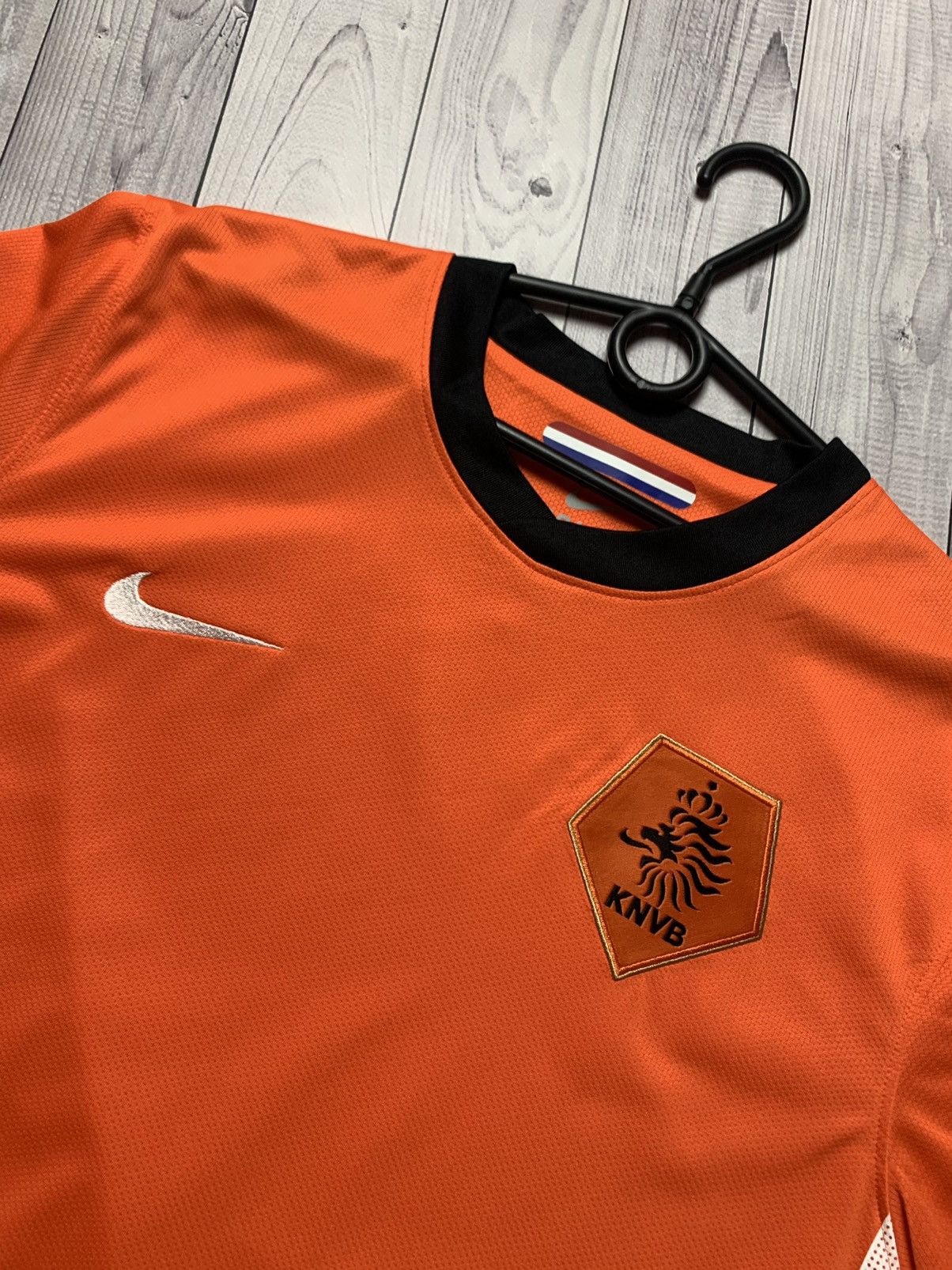 Nike × Vintage Vintage soccer jersey Nederland Holland Nike Orange size L Size US L / EU 52-54 / 3 - 5 Thumbnail