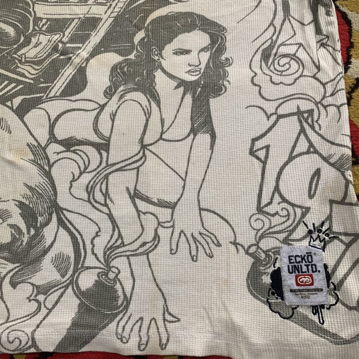 Ecko Unltd. × Vintage Rare Vintage Ecko AOP Art Tattoo Design Longsleve Shirt Size US XXL / EU 58 / 5 - 5 Thumbnail