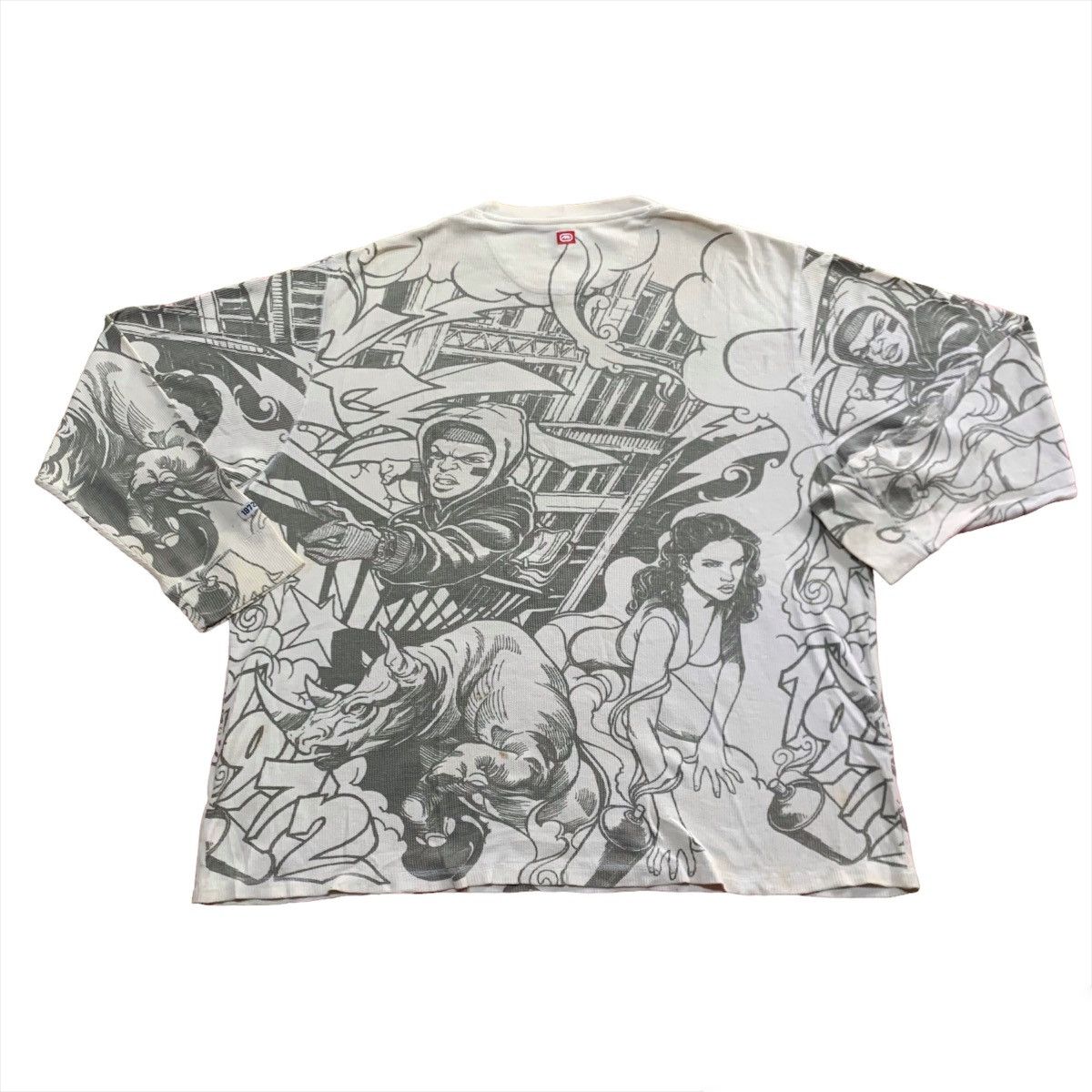 Ecko Unltd. × Vintage Rare Vintage Ecko AOP Art Tattoo Design Longsleve Shirt Size US XXL / EU 58 / 5 - 3 Thumbnail