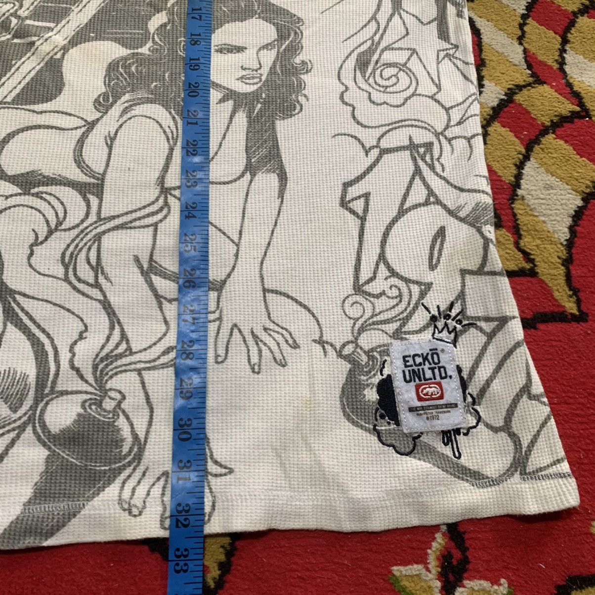 Ecko Unltd. × Vintage Rare Vintage Ecko AOP Art Tattoo Design Longsleve Shirt Size US XXL / EU 58 / 5 - 8 Thumbnail