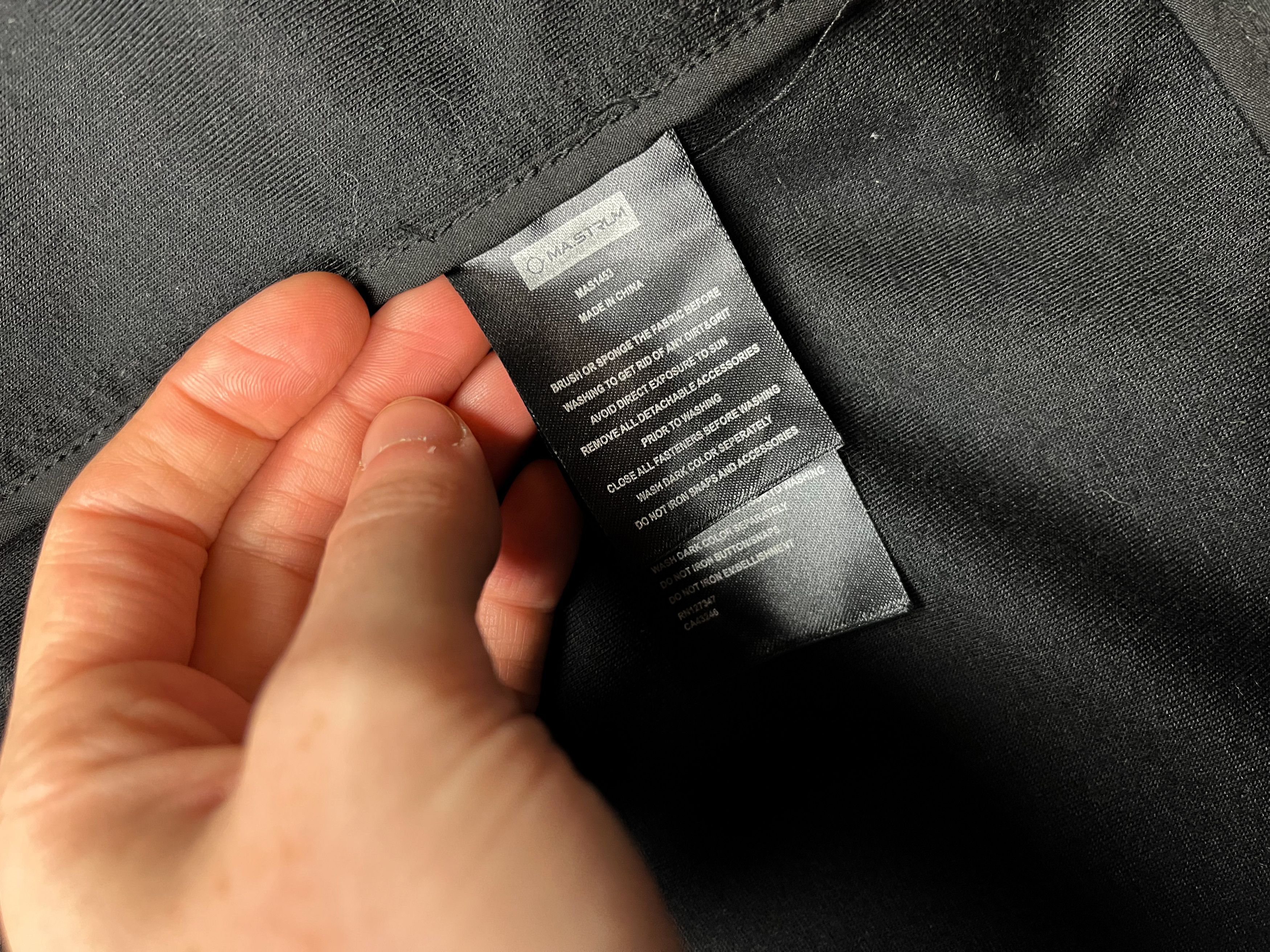 MA.STRUM Ma.Strum black softshell light jacket coat XXXL Size US XXL / EU 58 / 5 - 7 Thumbnail