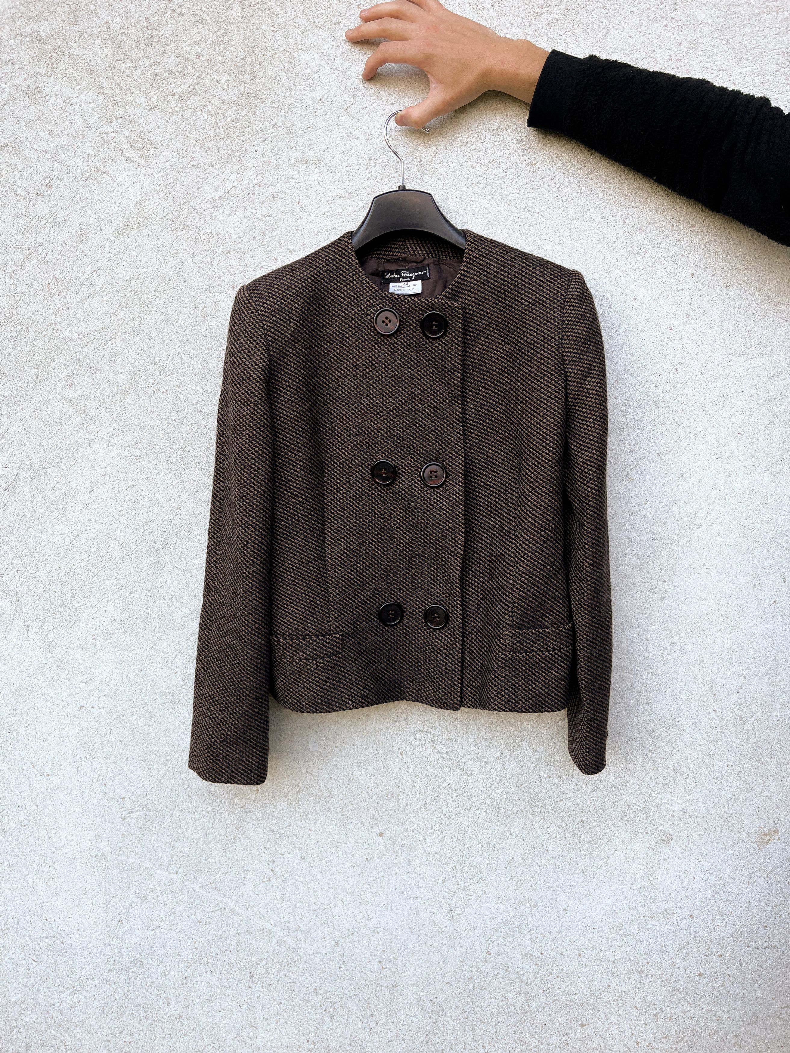 Salvatore Ferragamo salvatore ferragamo wool jacket blazer Size M / US 6-8 / IT 42-44 - 4 Thumbnail