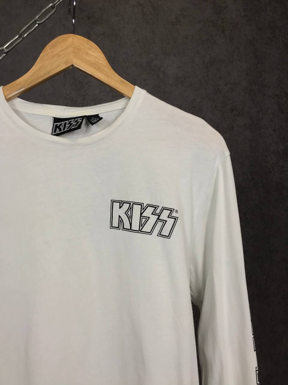 Band Tees × KISS Kiss rock band overprinted longsleeve Size US S / EU 44-46 / 1 - 5 Thumbnail