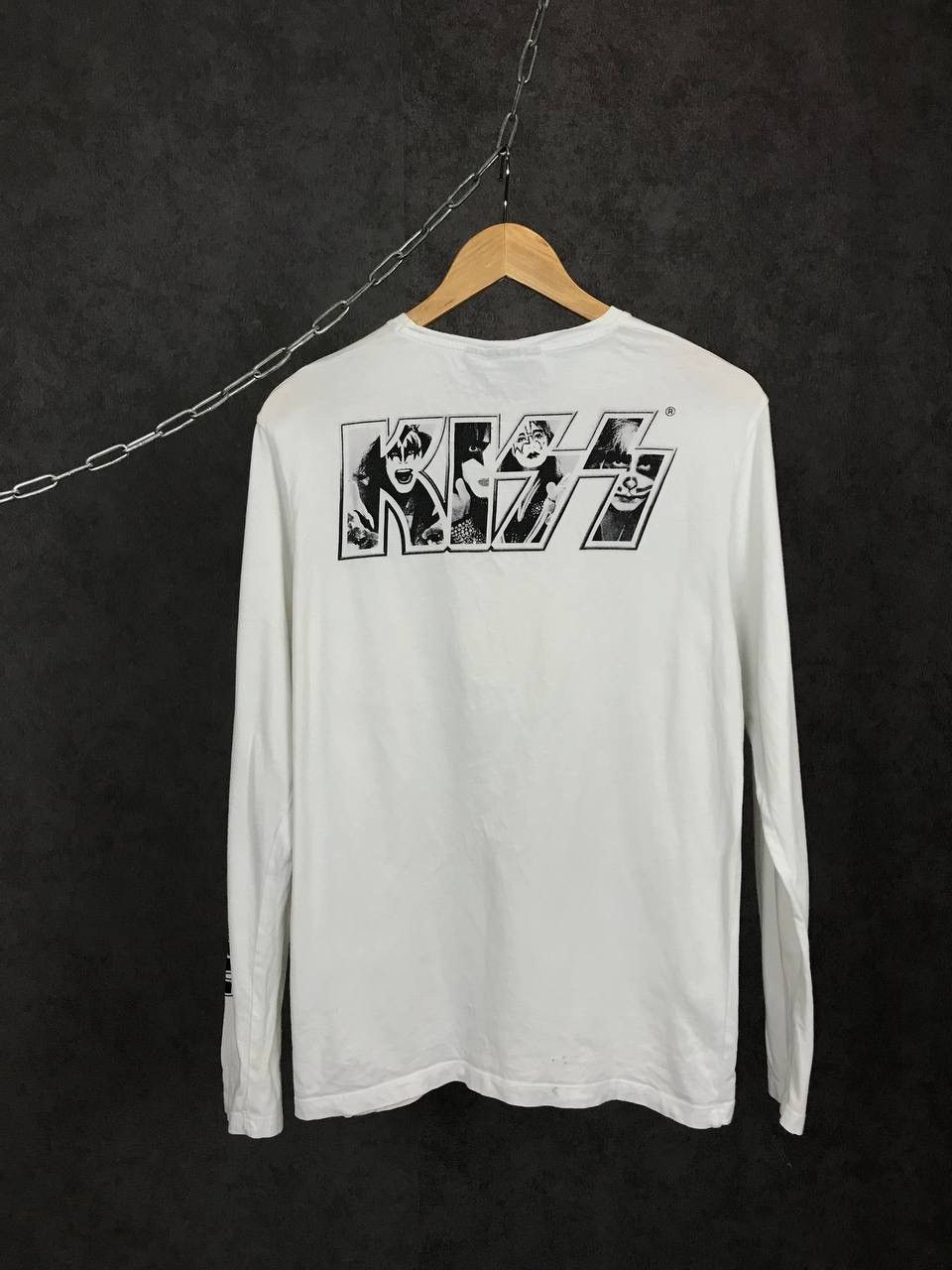 Band Tees × KISS Kiss rock band overprinted longsleeve Size US S / EU 44-46 / 1 - 2 Thumbnail
