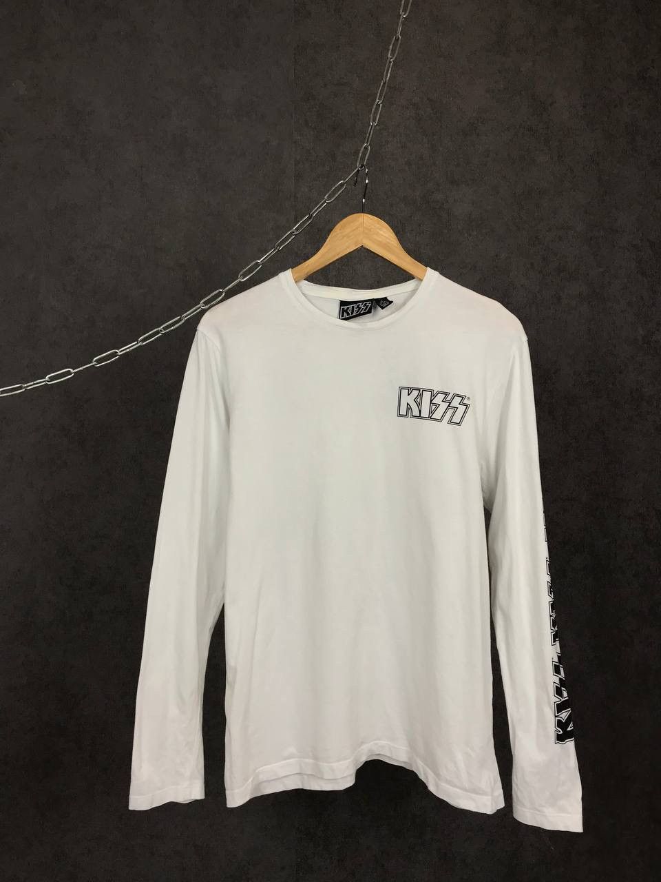 Band Tees × KISS Kiss rock band overprinted longsleeve Size US S / EU 44-46 / 1 - 1 Thumbnail