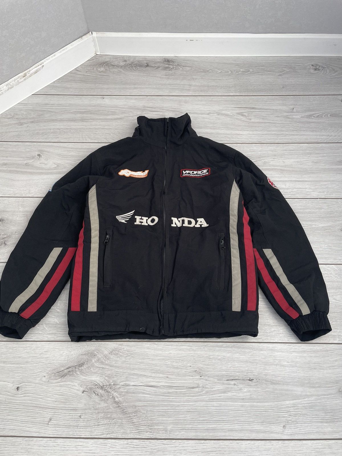 Vintage Honda Racing Jacket Zip Up Y2K