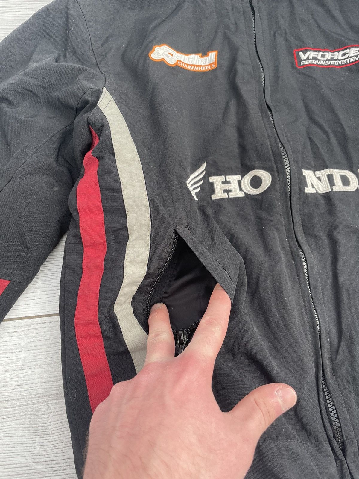 Vintage Honda Racing Jacket Zip Up Y2K