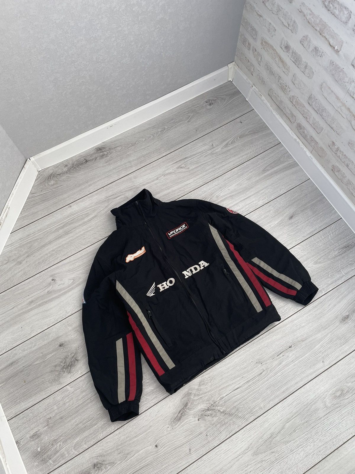 Vintage Honda Racing Jacket Zip Up Y2K