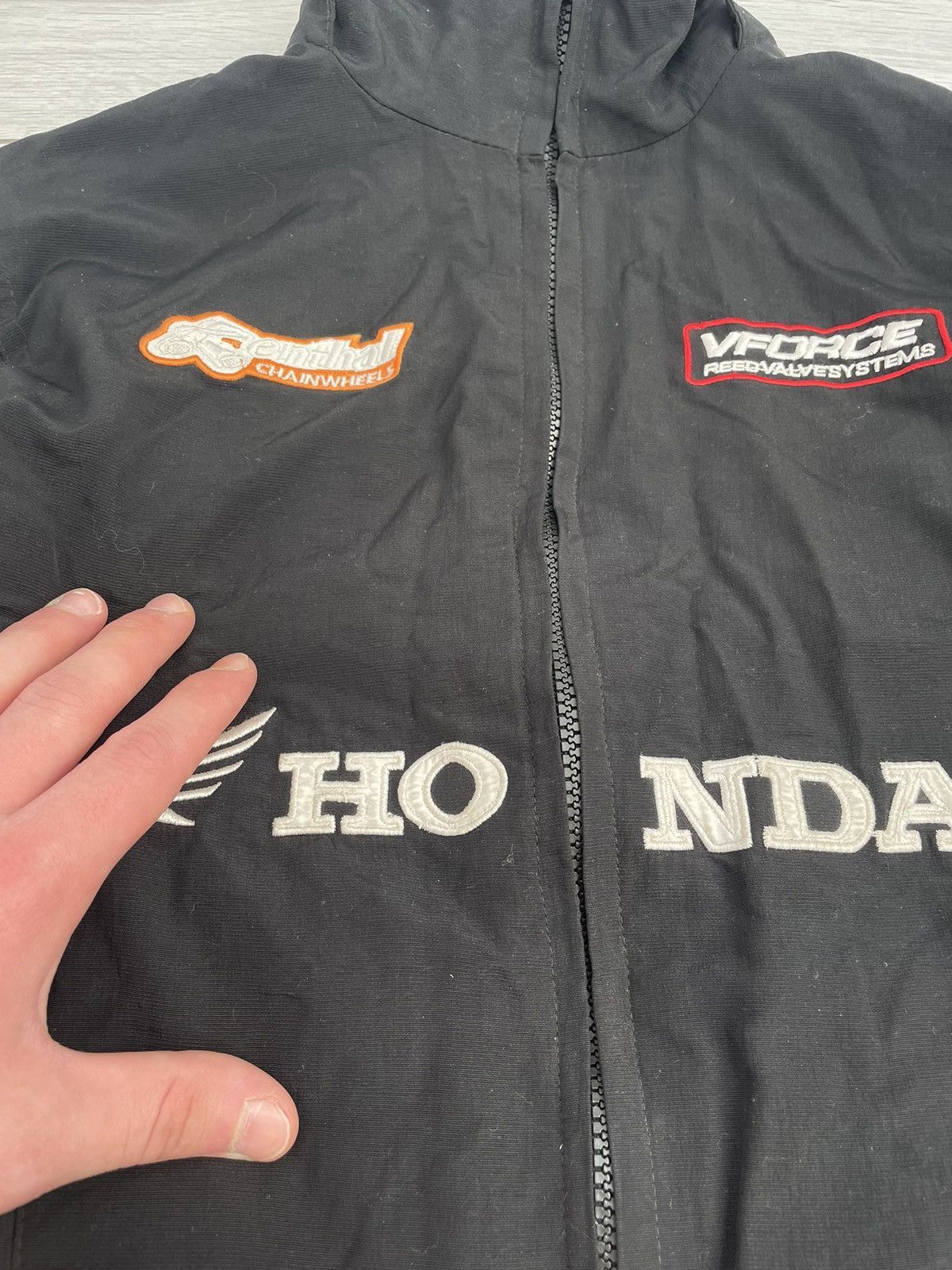 Vintage Honda Racing Jacket Zip Up Y2K