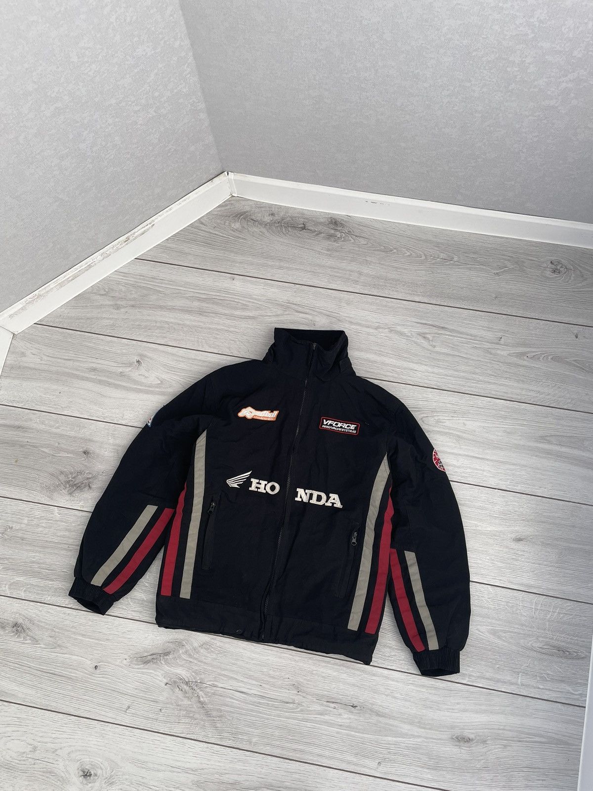 Vintage Honda Racing Jacket Zip Up Y2K