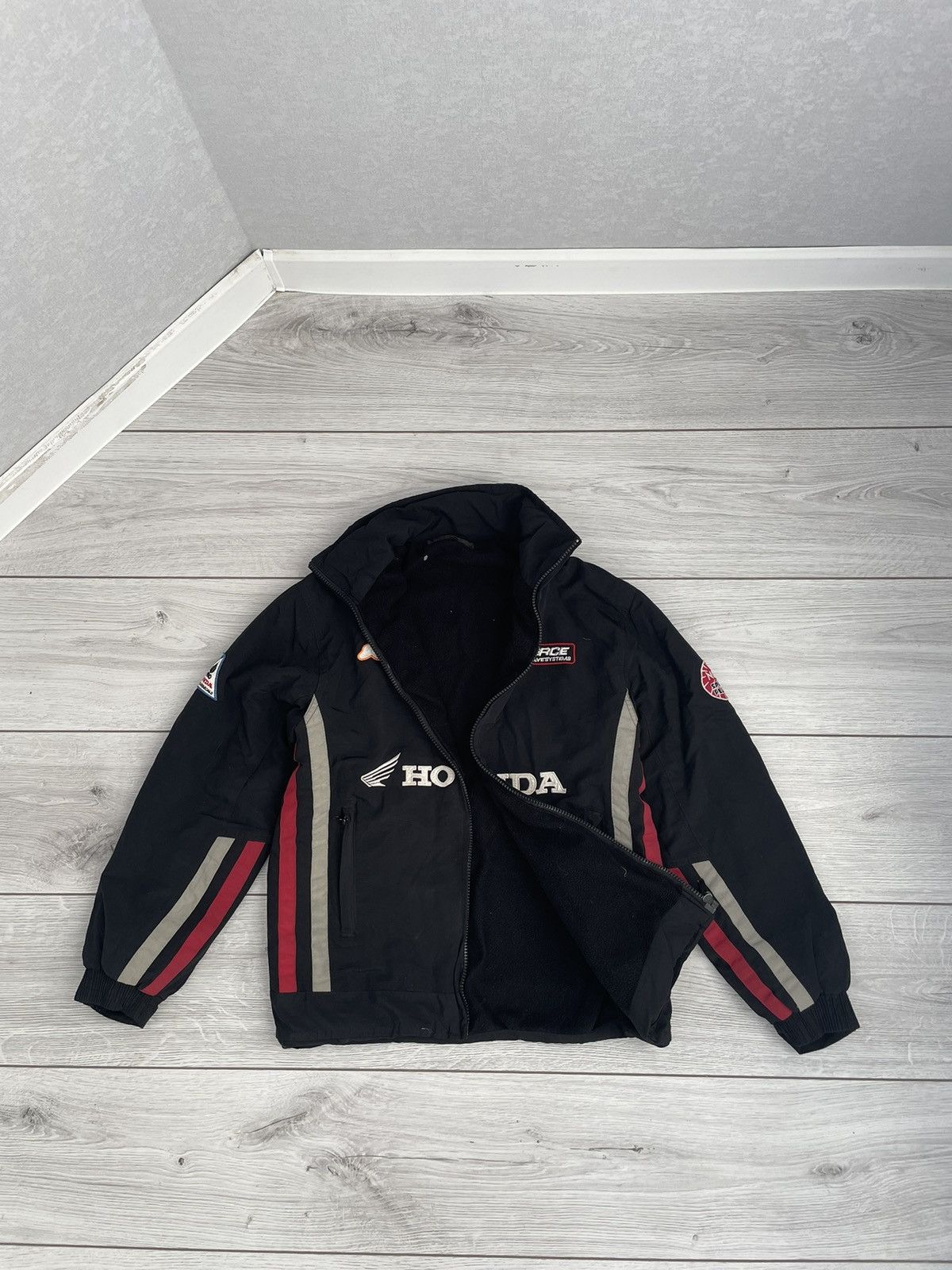 Vintage Honda Racing Jacket Zip Up Y2K