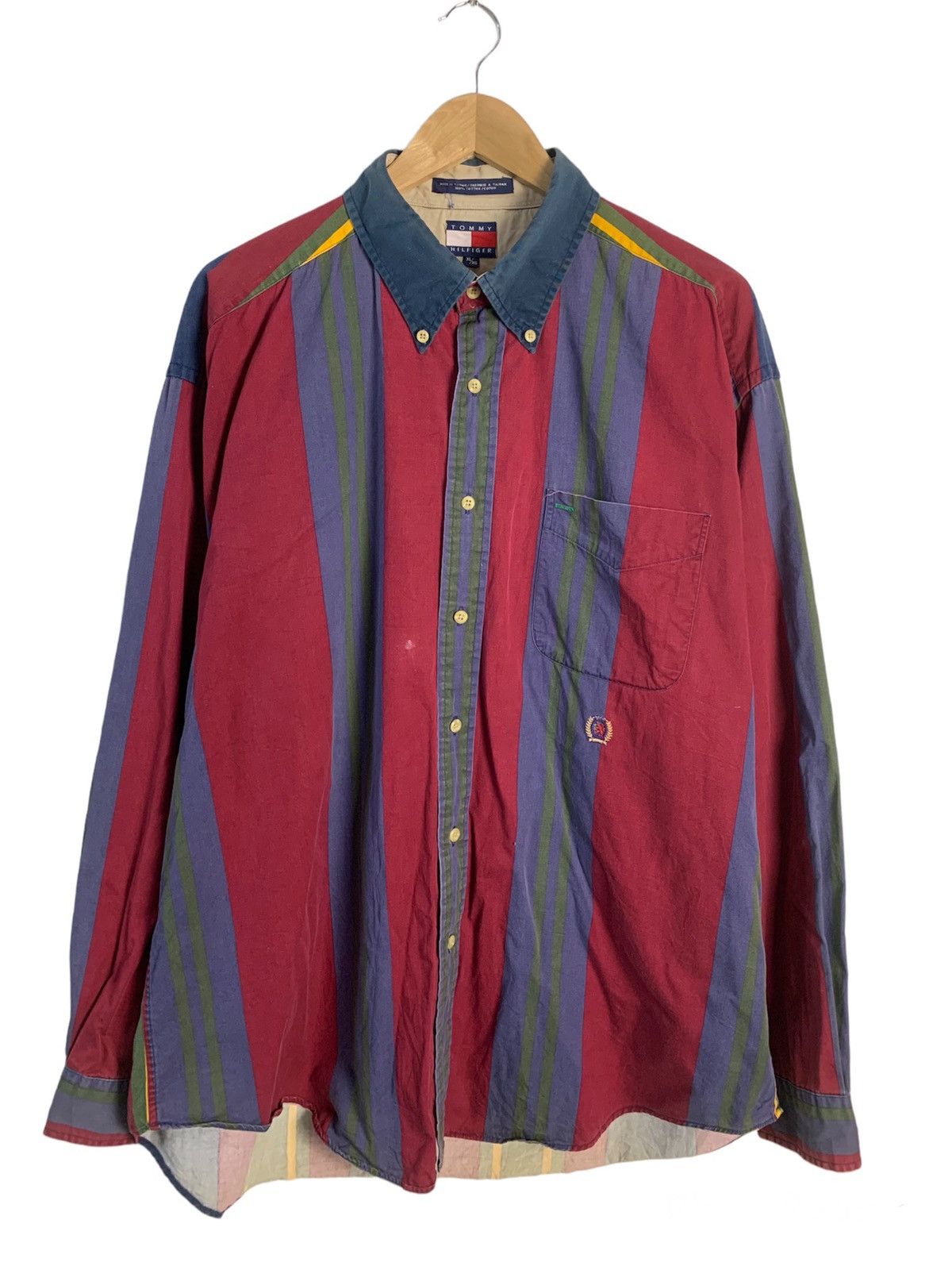 Tommy Hilfiger Tommy Hilfiger Stripe Shirt Size US XL / EU 56 / 4 - 1 Thumbnail