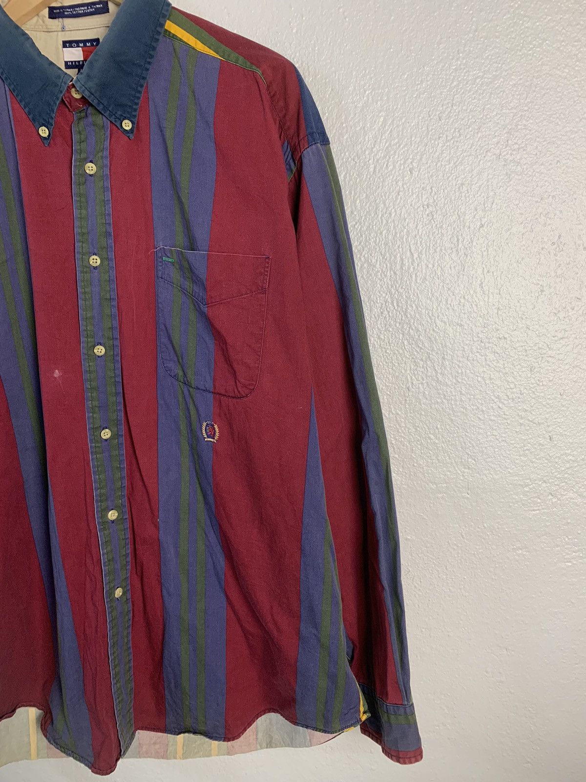 Tommy Hilfiger Tommy Hilfiger Stripe Shirt Size US XL / EU 56 / 4 - 2 Thumbnail