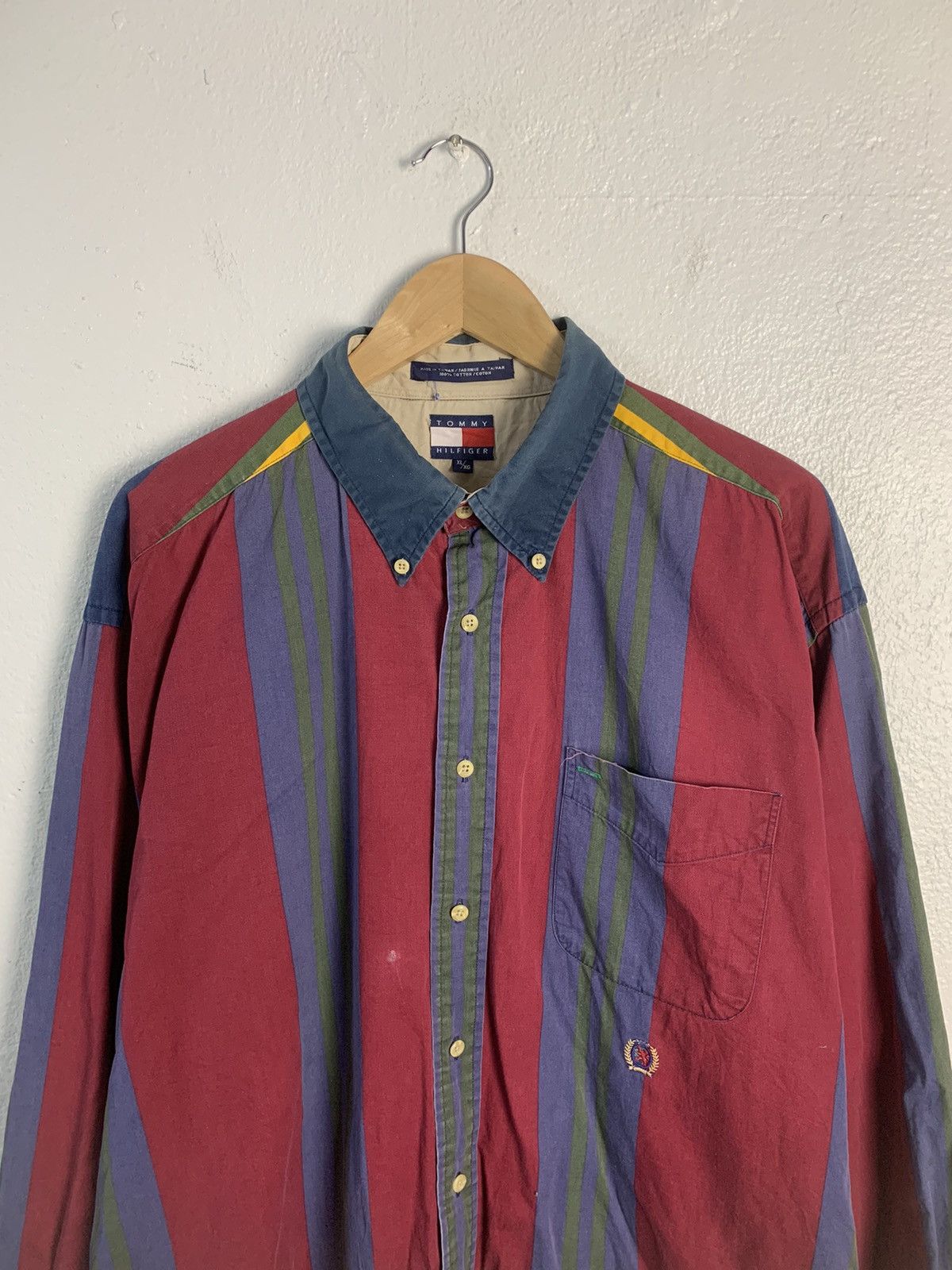 Tommy Hilfiger Tommy Hilfiger Stripe Shirt Size US XL / EU 56 / 4 - 4 Thumbnail