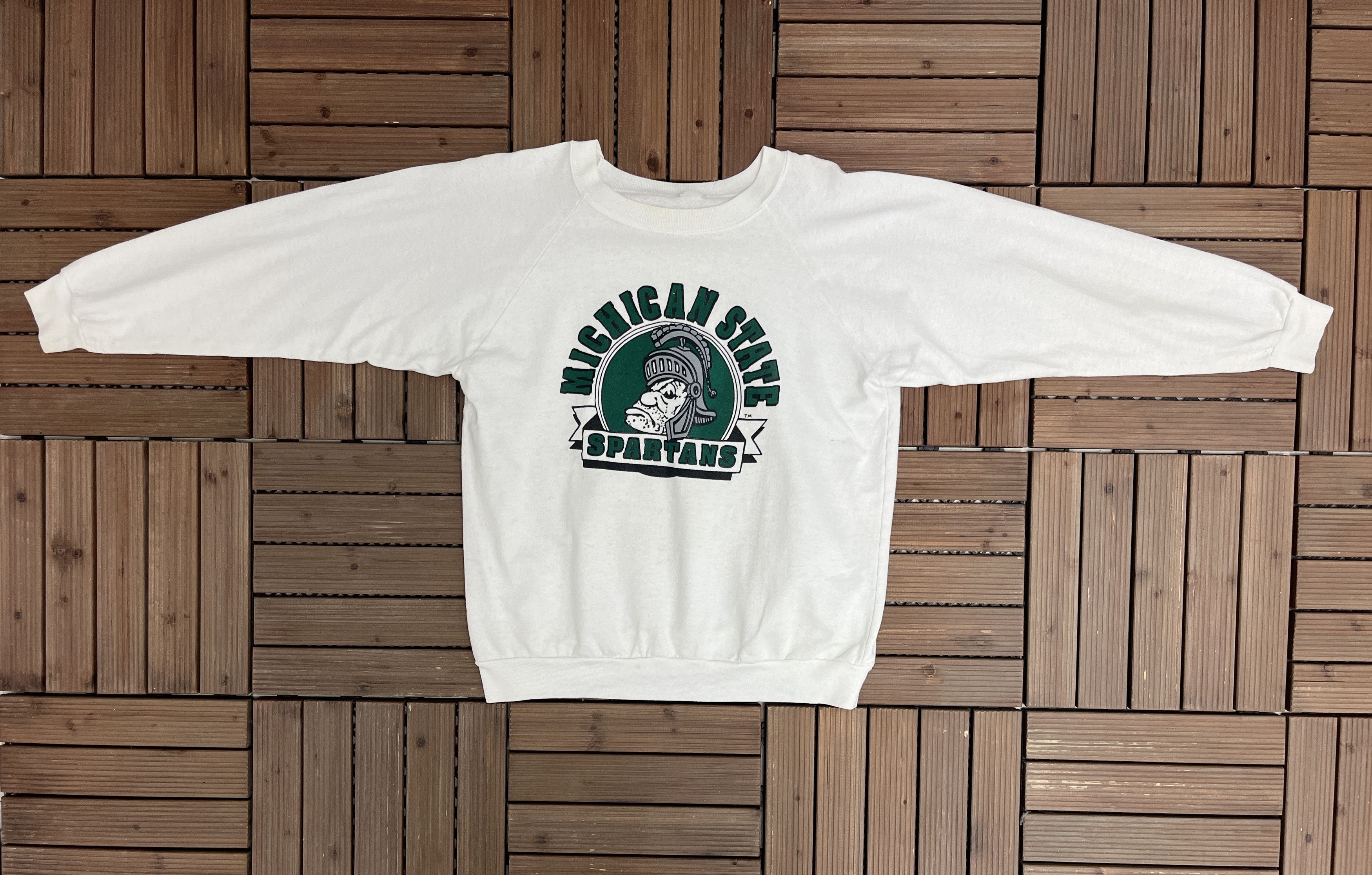 Vintage Michigan State Spartans Vintage Sweater Crewneck Size US L / EU 52-54 / 3 - 5 Thumbnail