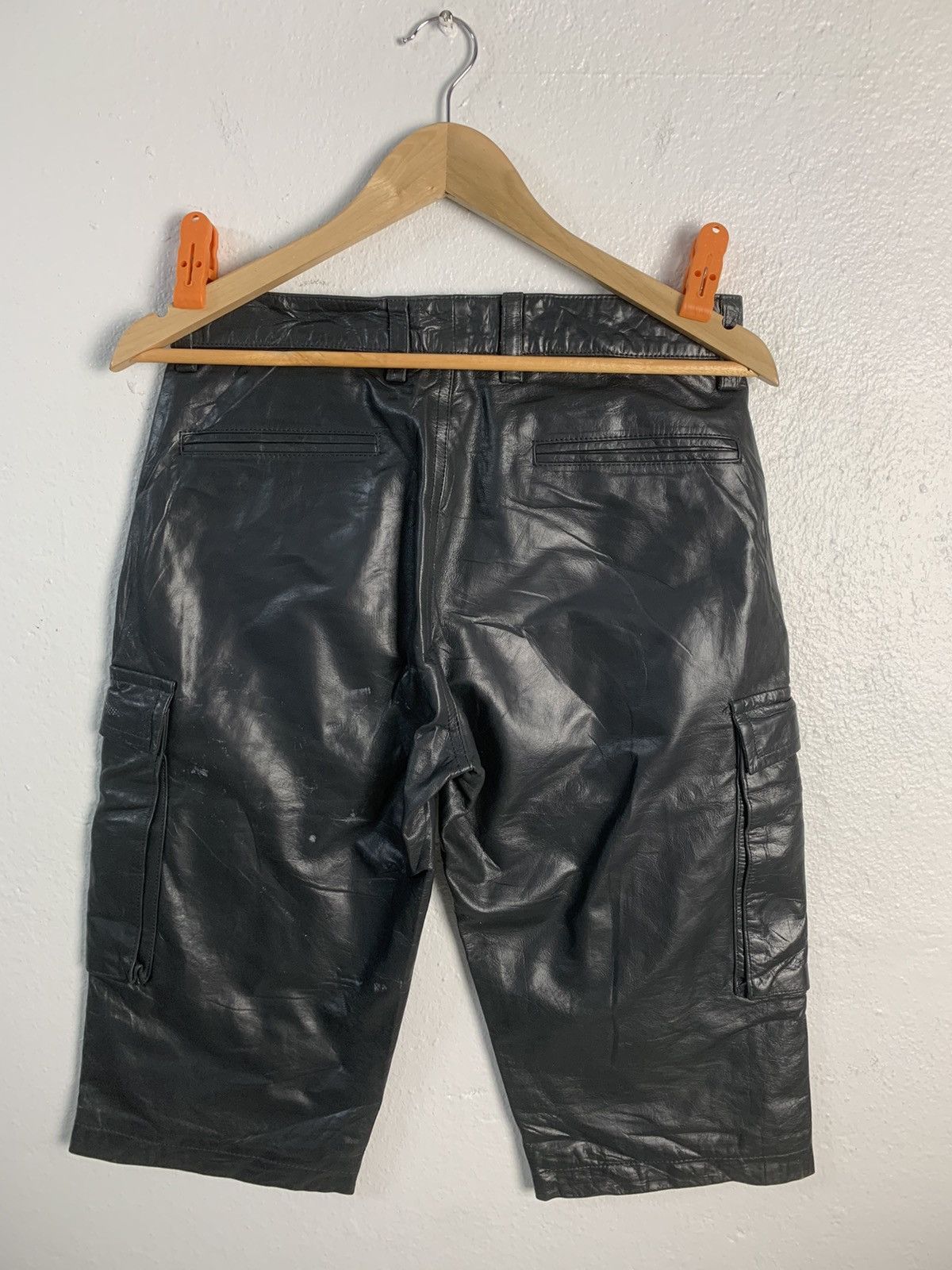 SHIPS Ships Leather Short Pants Size US 29 - 4 Thumbnail
