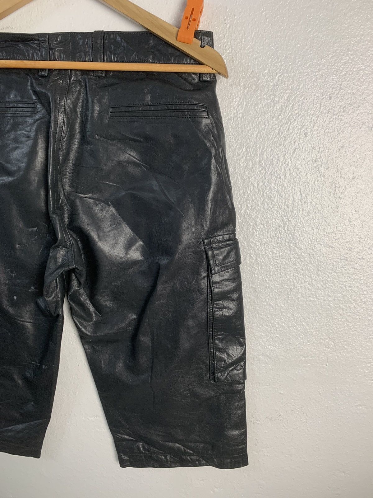 SHIPS Ships Leather Short Pants Size US 29 - 5 Thumbnail