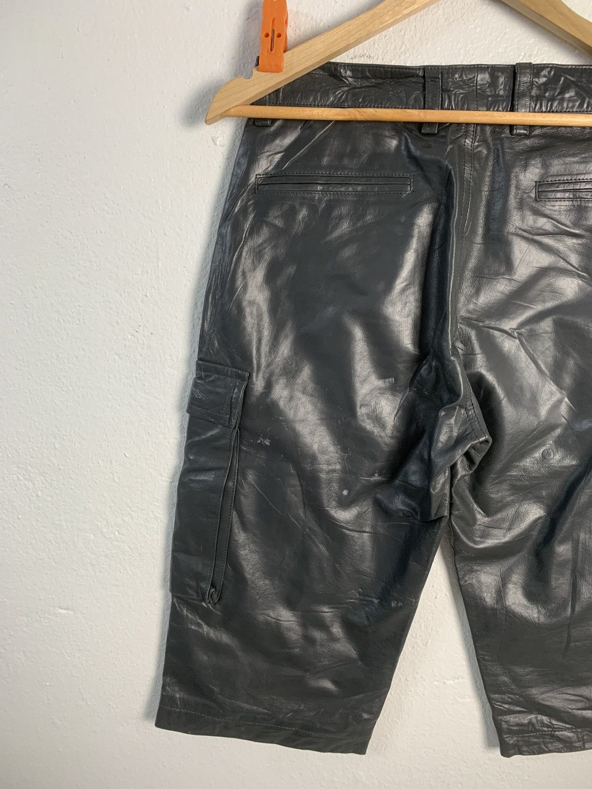 SHIPS Ships Leather Short Pants Size US 29 - 6 Thumbnail