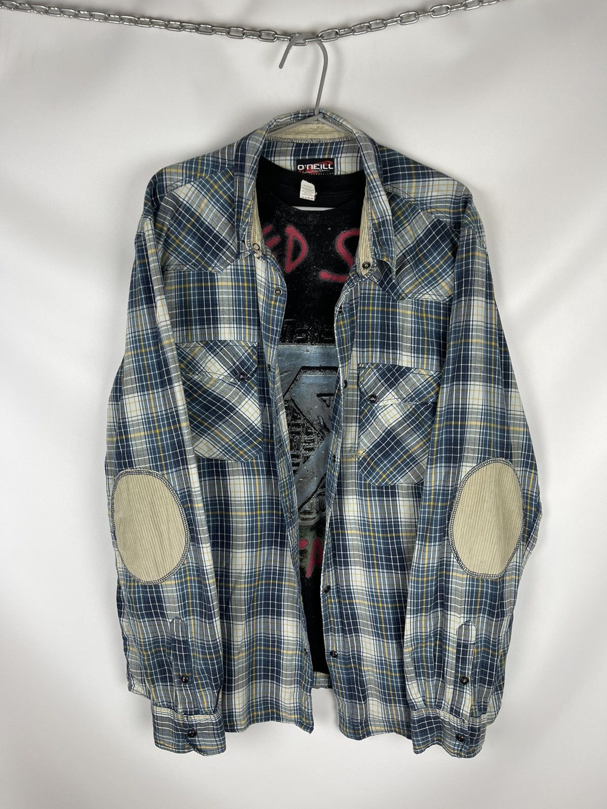 O'Neill O’Neill California Santa Cruz vintage flannel big logo shirt Size US XXL / EU 58 / 5 - 1 Thumbnail