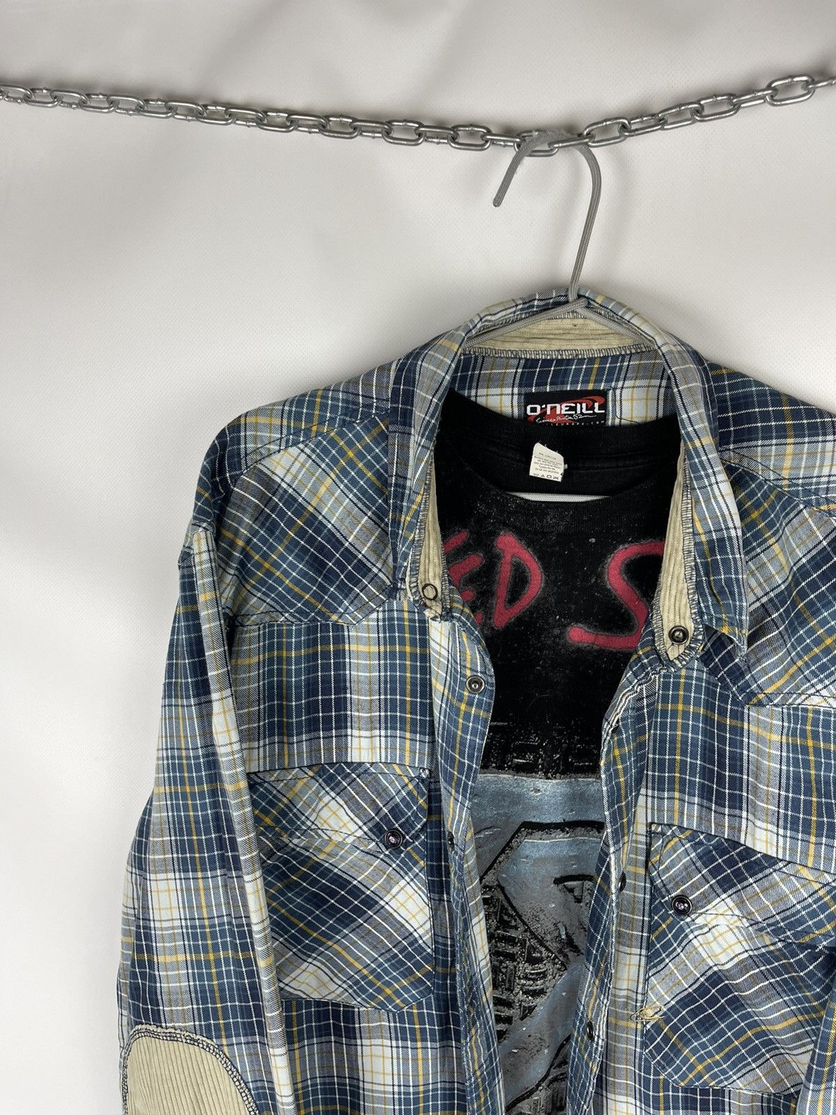 O'Neill O’Neill California Santa Cruz vintage flannel big logo shirt Size US XXL / EU 58 / 5 - 10 Thumbnail