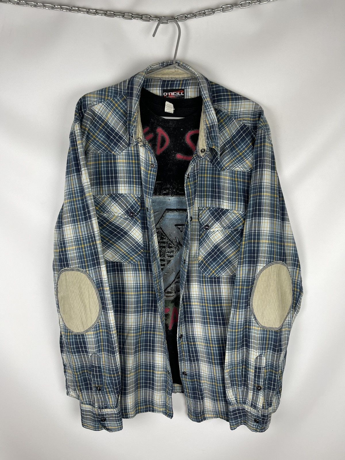 O'Neill O’Neill California Santa Cruz vintage flannel big logo shirt Size US XXL / EU 58 / 5 - 4 Thumbnail