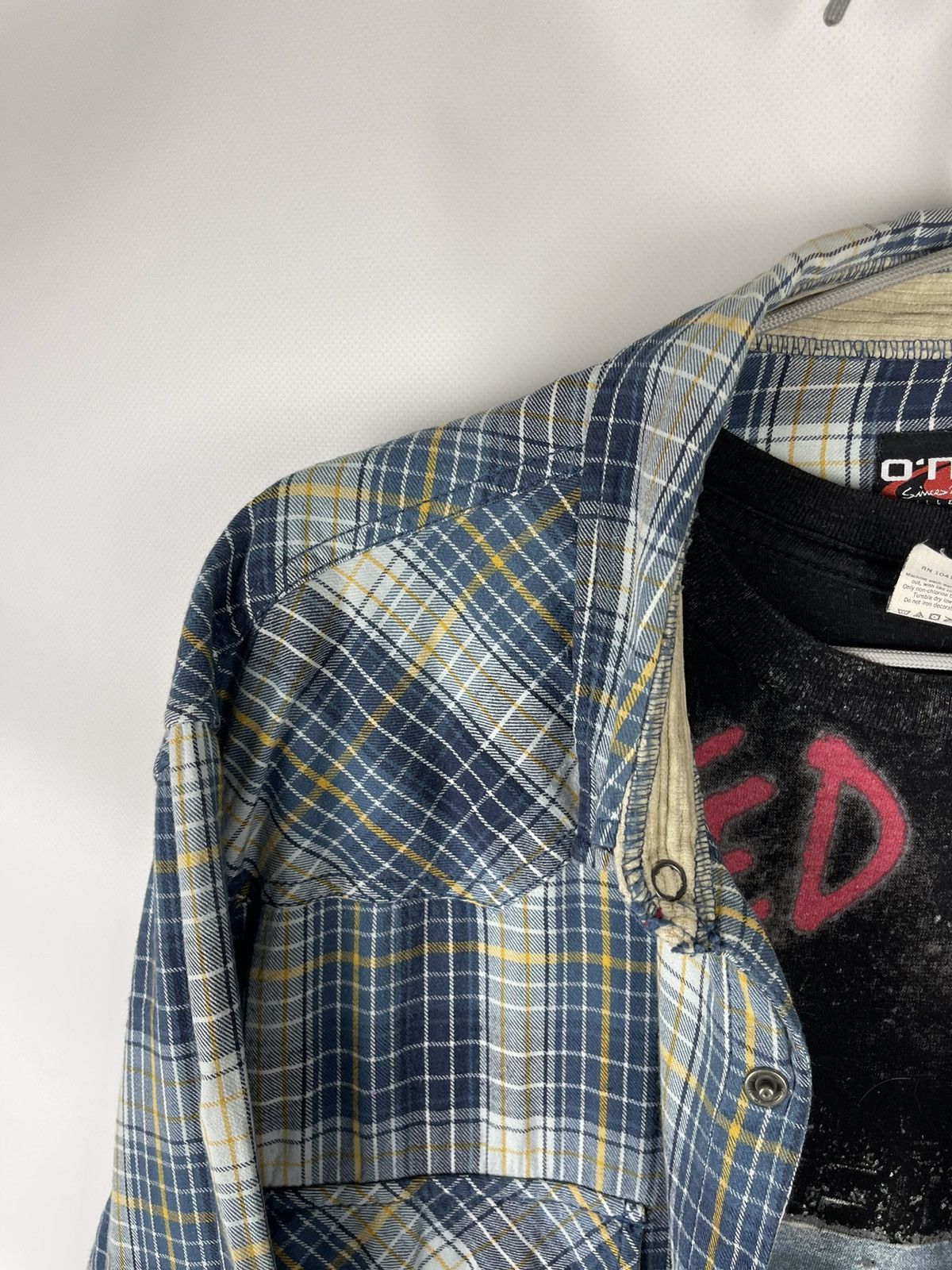 O'Neill O’Neill California Santa Cruz vintage flannel big logo shirt Size US XXL / EU 58 / 5 - 18 Thumbnail