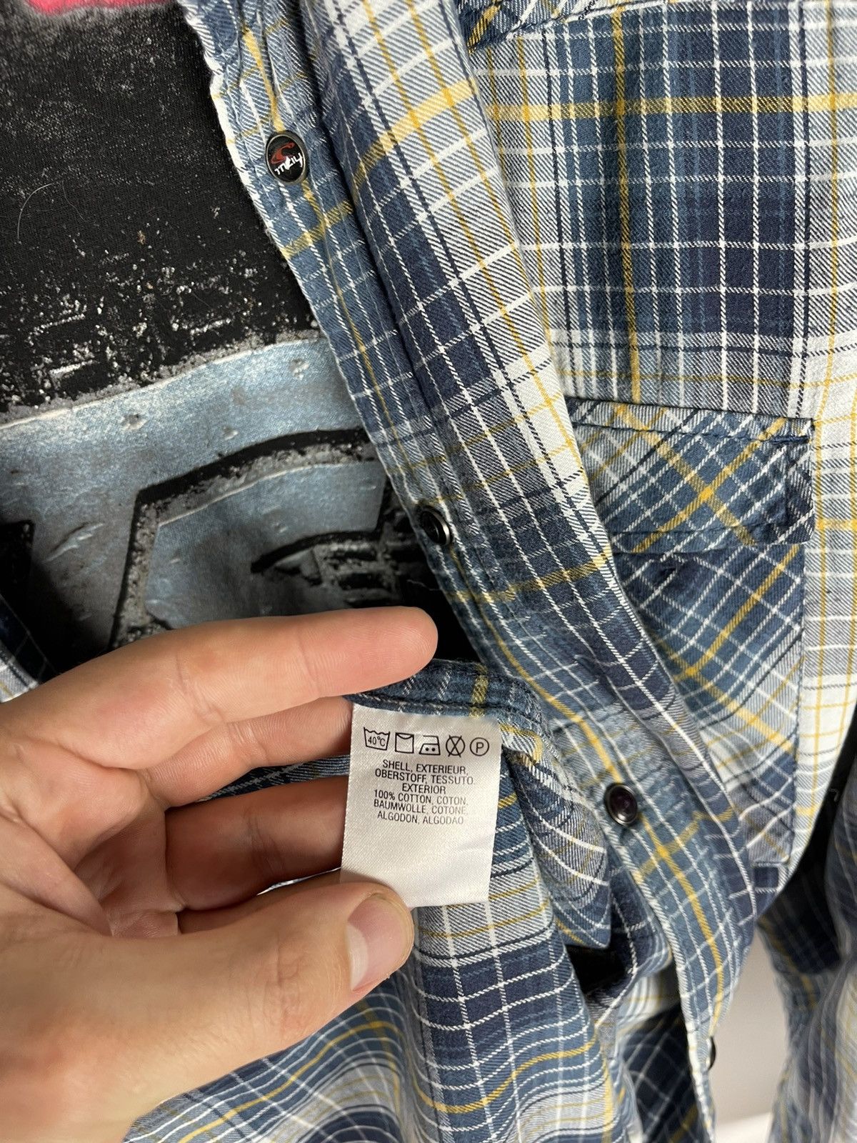 O'Neill O’Neill California Santa Cruz vintage flannel big logo shirt Size US XXL / EU 58 / 5 - 20 Thumbnail