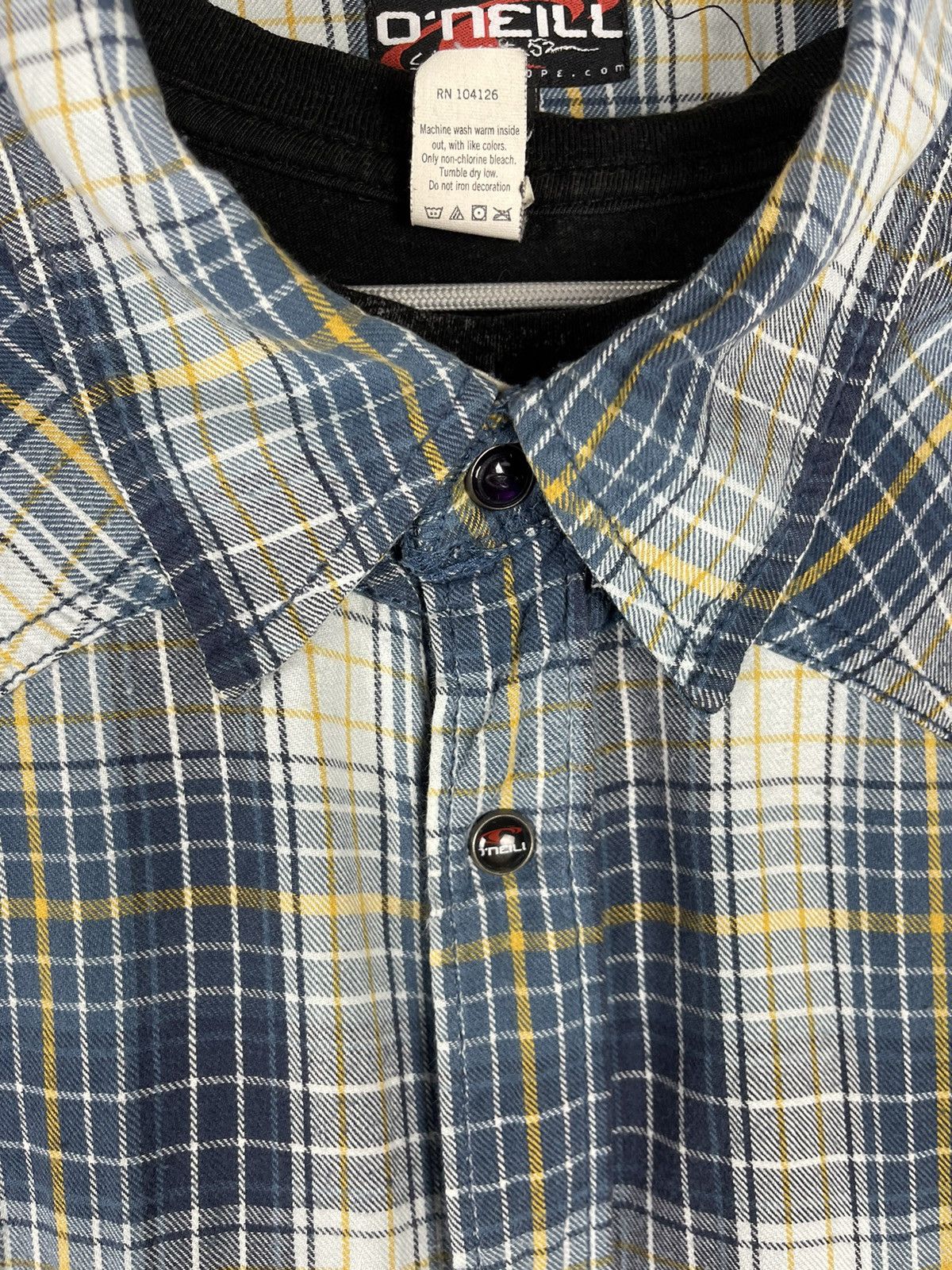 O'Neill O’Neill California Santa Cruz vintage flannel big logo shirt Size US XXL / EU 58 / 5 - 22 Thumbnail