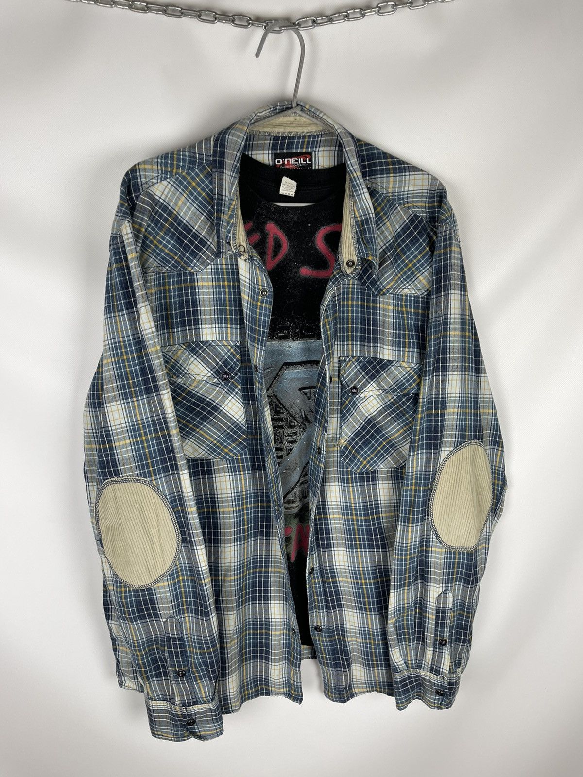 O'Neill O’Neill California Santa Cruz vintage flannel big logo shirt Size US XXL / EU 58 / 5 - 12 Thumbnail