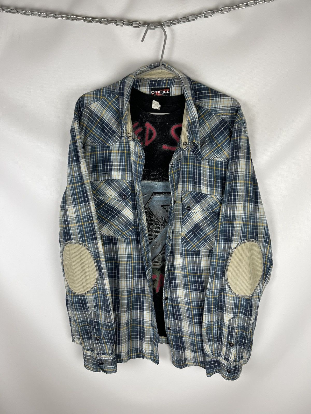 O'Neill O’Neill California Santa Cruz vintage flannel big logo shirt Size US XXL / EU 58 / 5 - 11 Thumbnail