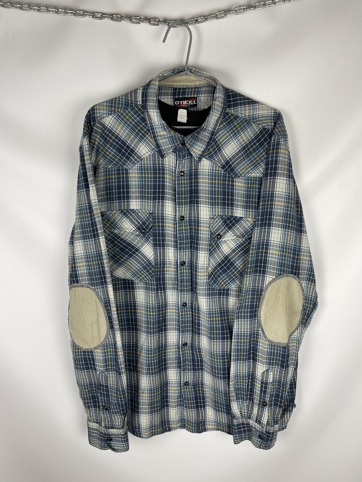 O'Neill O’Neill California Santa Cruz vintage flannel big logo shirt Size US XXL / EU 58 / 5 - 21 Thumbnail