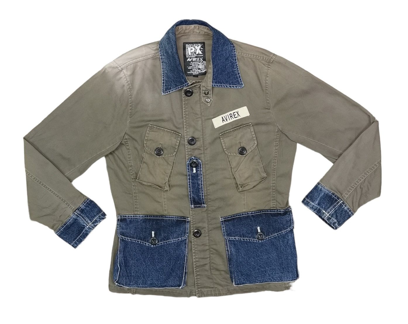 Faded Avirex Military Tactical Chore Jacket
