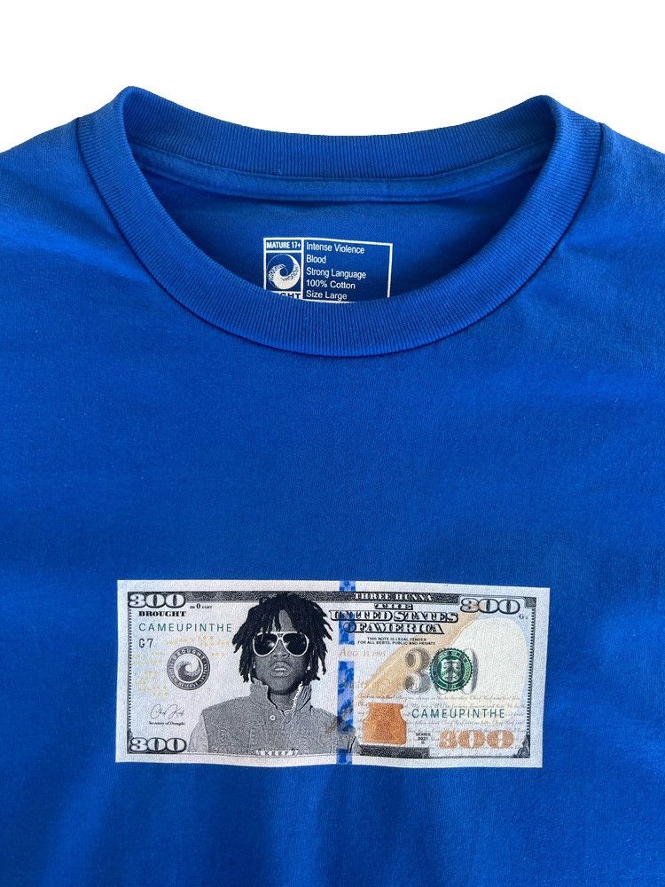 Drought RARE 2022 DROUGHT CHIEF KEEF SOSA THREE HUNNA T-SHIRT (S) Size US S / EU 44-46 / 1 - 14 Thumbnail
