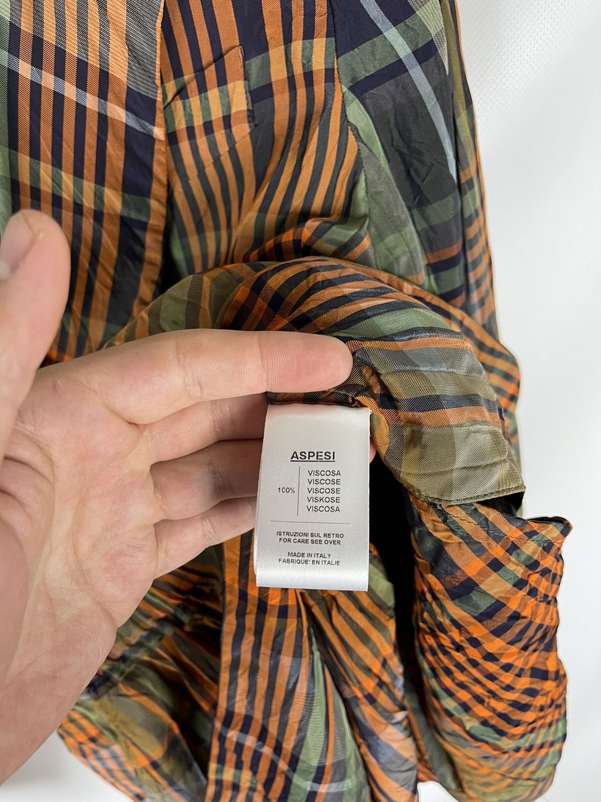 Aspesi Aspesi multicolor checkered viscose blazer jacket Size S / US 4 / IT 40 - 9 Thumbnail