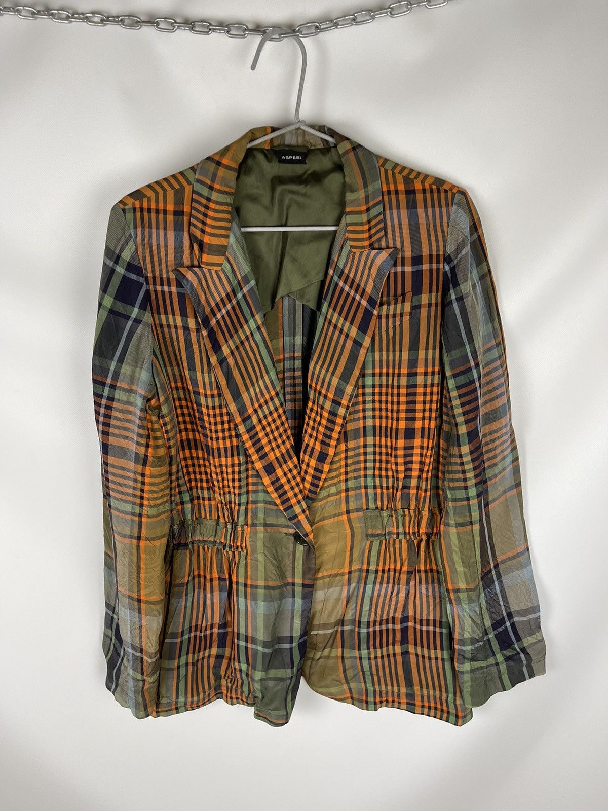 Aspesi Aspesi multicolor checkered viscose blazer jacket Size S / US 4 / IT 40 - 3 Thumbnail