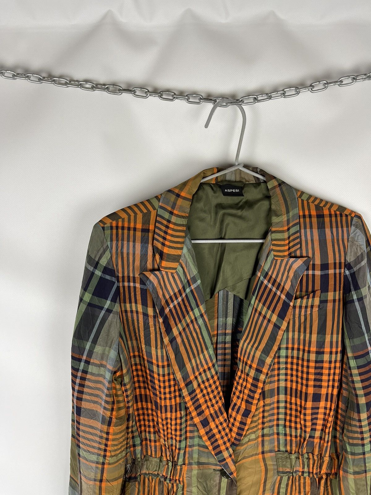Aspesi Aspesi multicolor checkered viscose blazer jacket Size S / US 4 / IT 40 - 4 Thumbnail