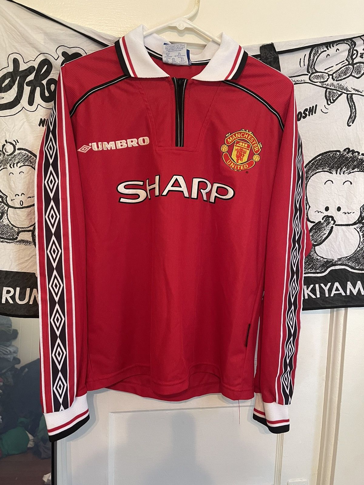 Maillot Manchester United 2000/2002 – Umbro – Taille L – David Beckham – Vintage Rare