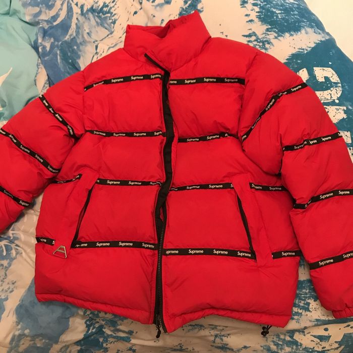 Supreme store taped puffer