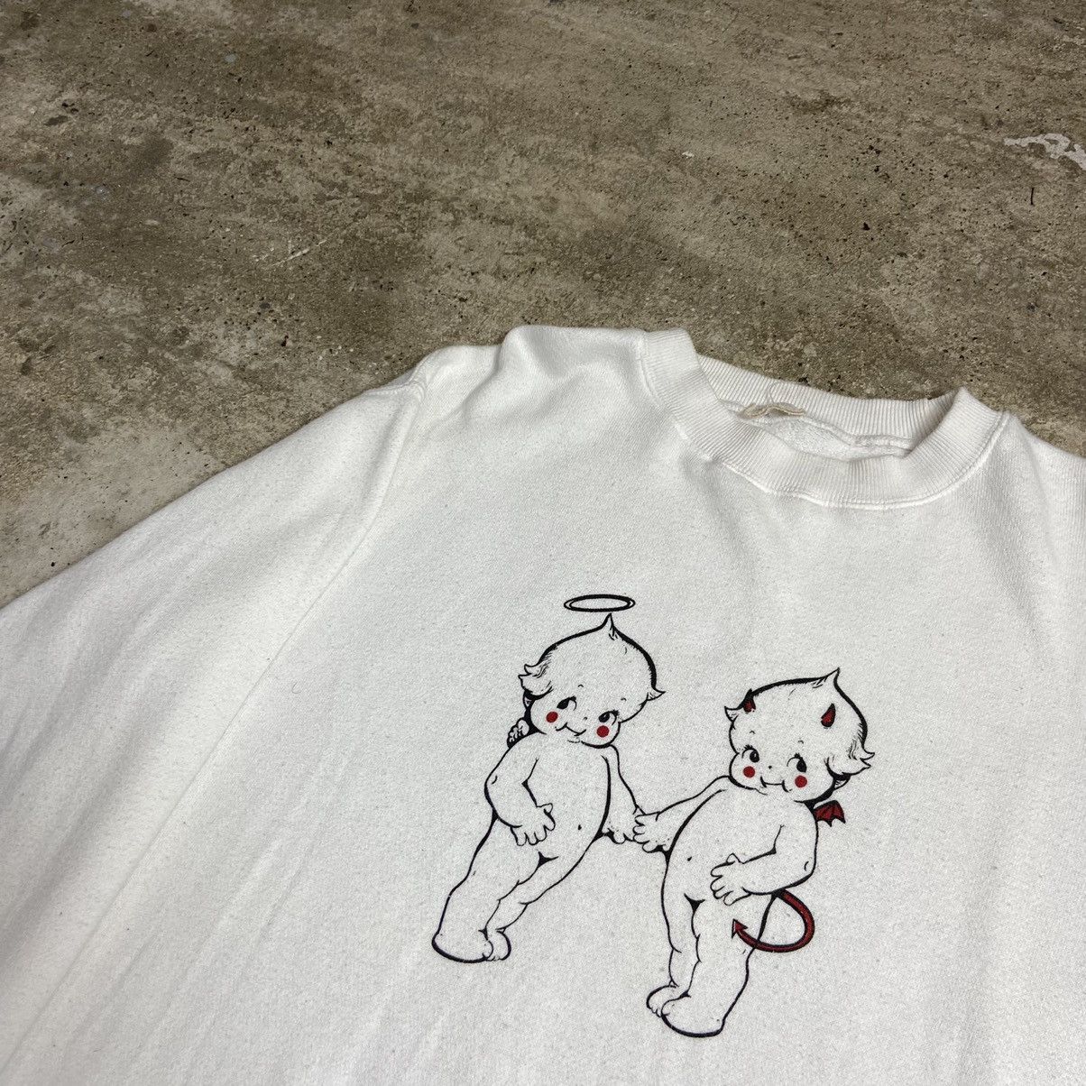 Vintage 1980s J.GALT CUTE DEMONS RARE VINTAGE SWEATSHIRT - № 1067 Size US L / EU 52-54 / 3 - 5 Thumbnail