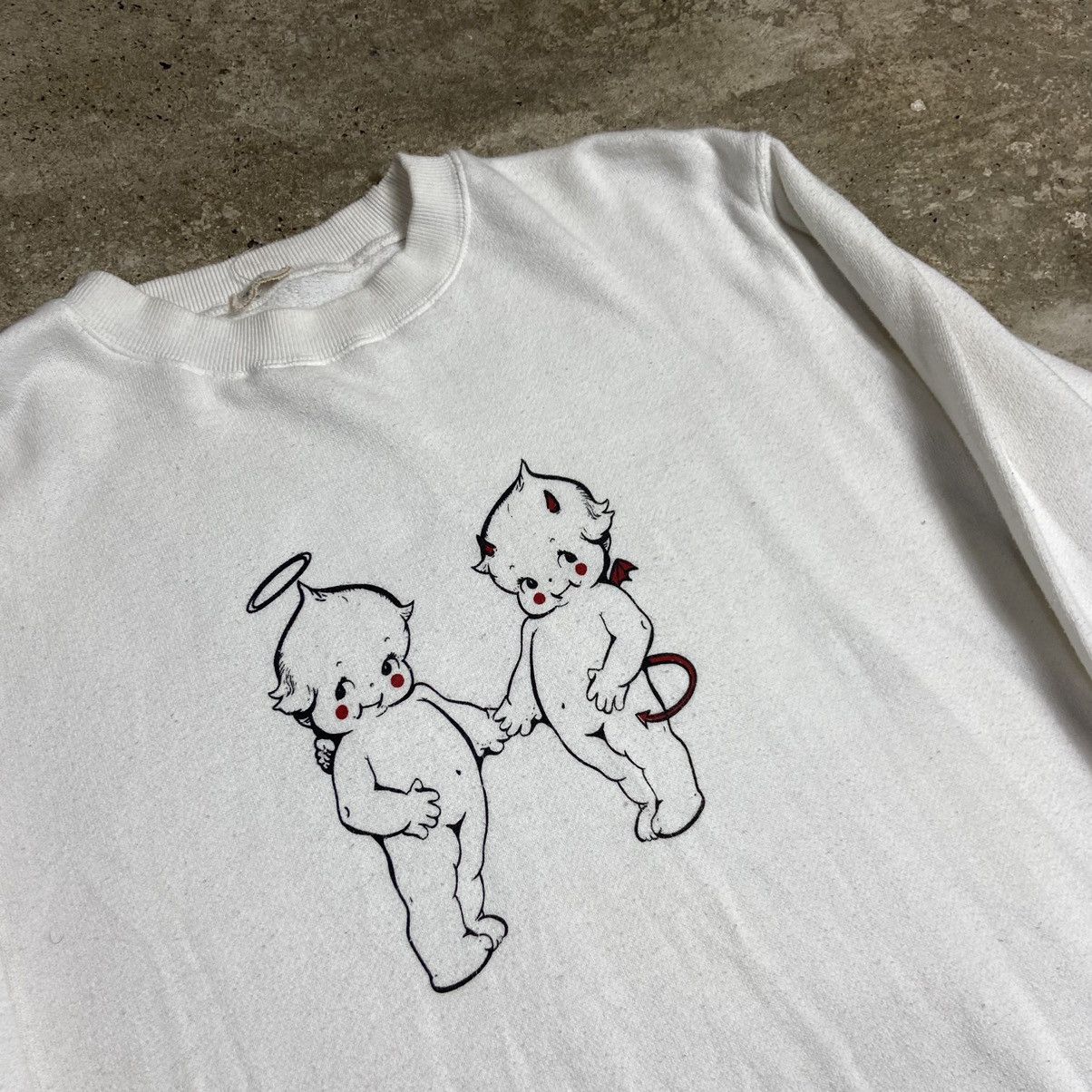 Vintage 1980s J.GALT CUTE DEMONS RARE VINTAGE SWEATSHIRT - № 1067 Size US L / EU 52-54 / 3 - 4 Thumbnail