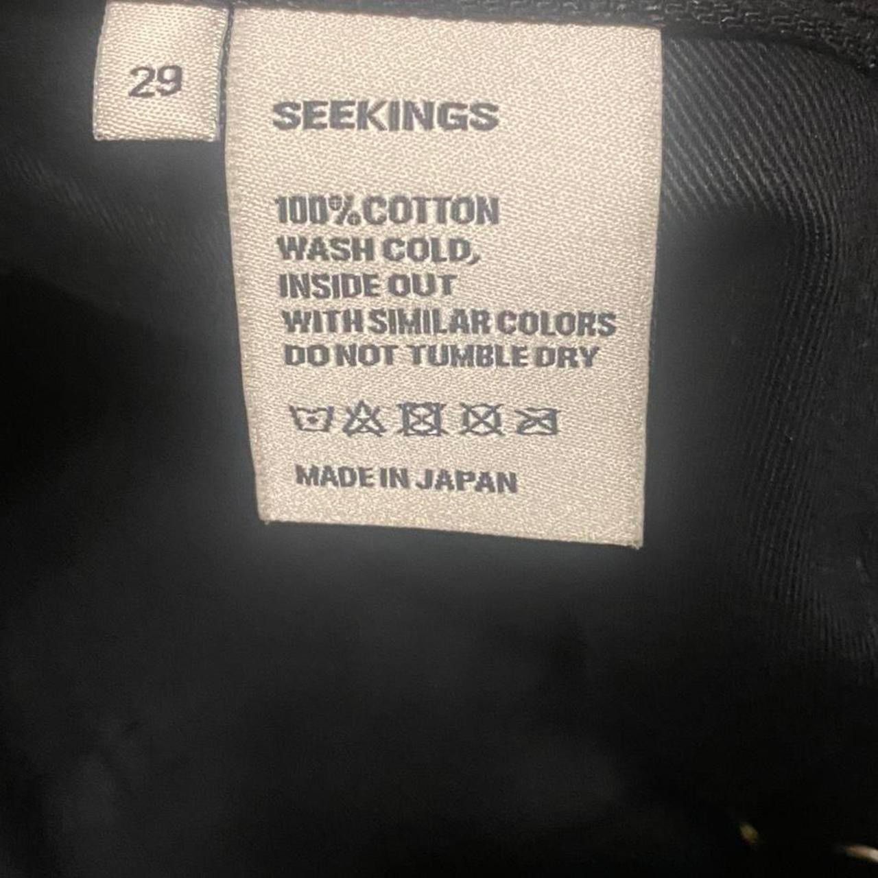 Other Seekings Black Raw Denim Jeans Size US 29 - 3 Thumbnail